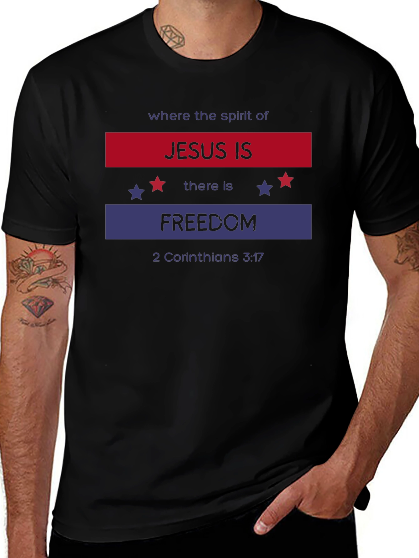Jesus Is Freedom Patriotic T-Shirt