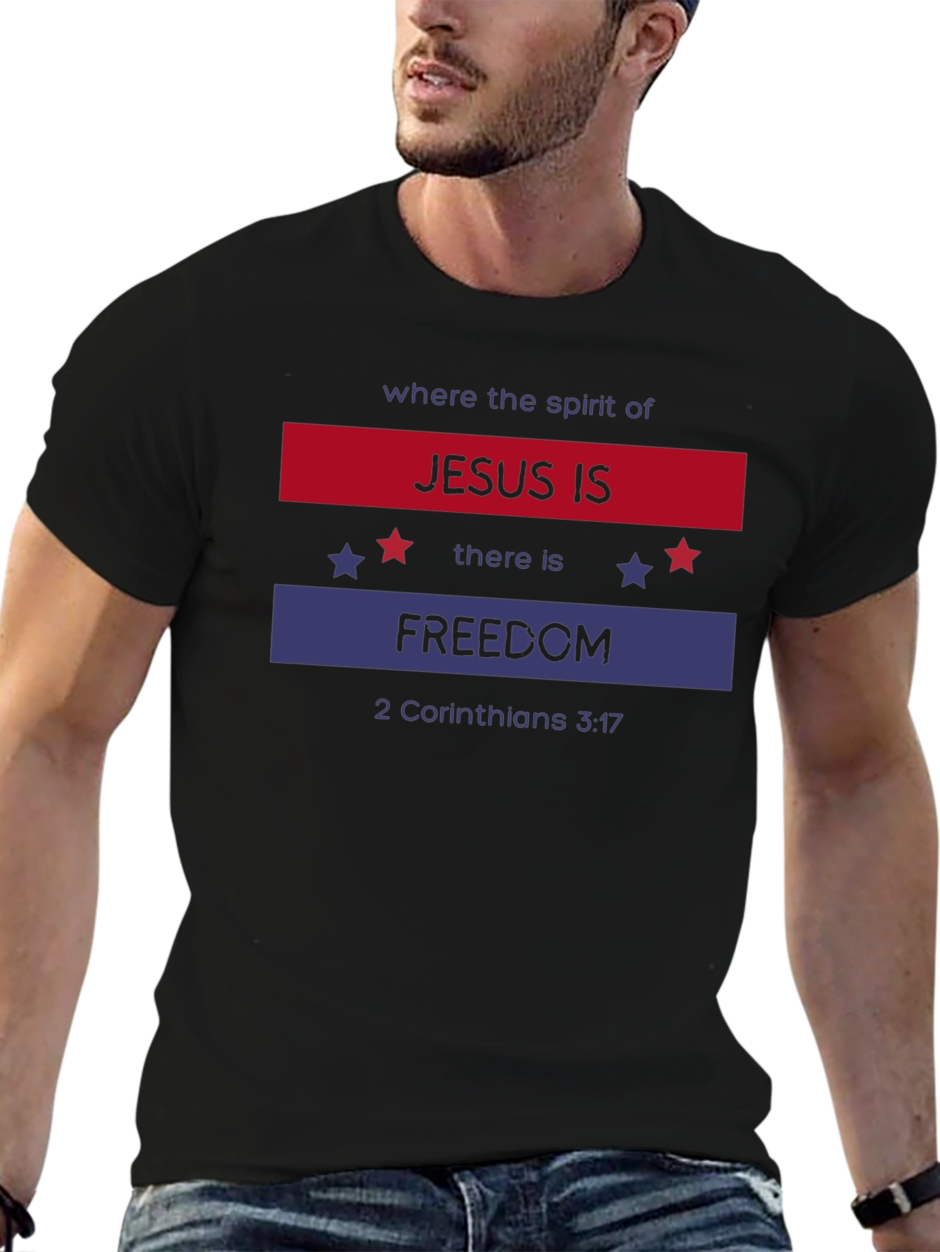 Jesus Is Freedom Patriotic T-Shirt