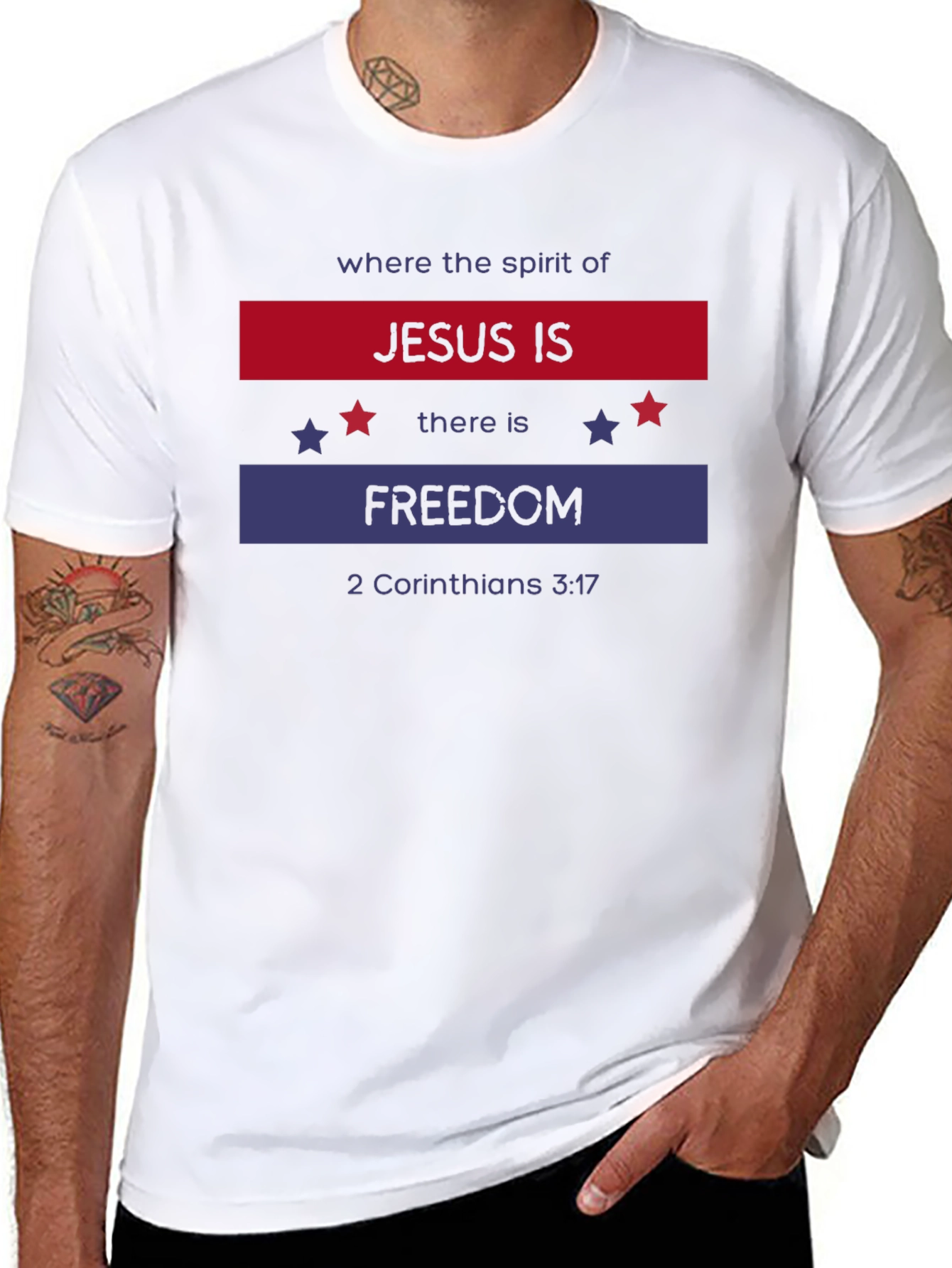 Jesus Is Freedom Patriotic T-Shirt