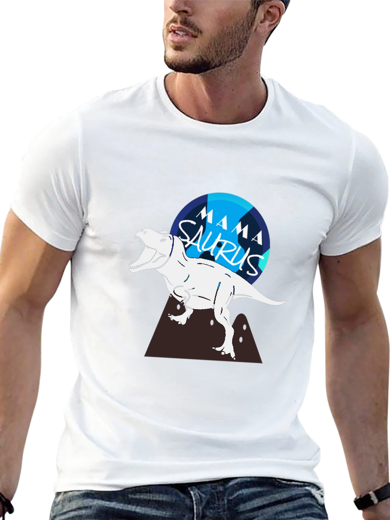 Mama Saurus T-Shirt - Dinosaur Mother Tee