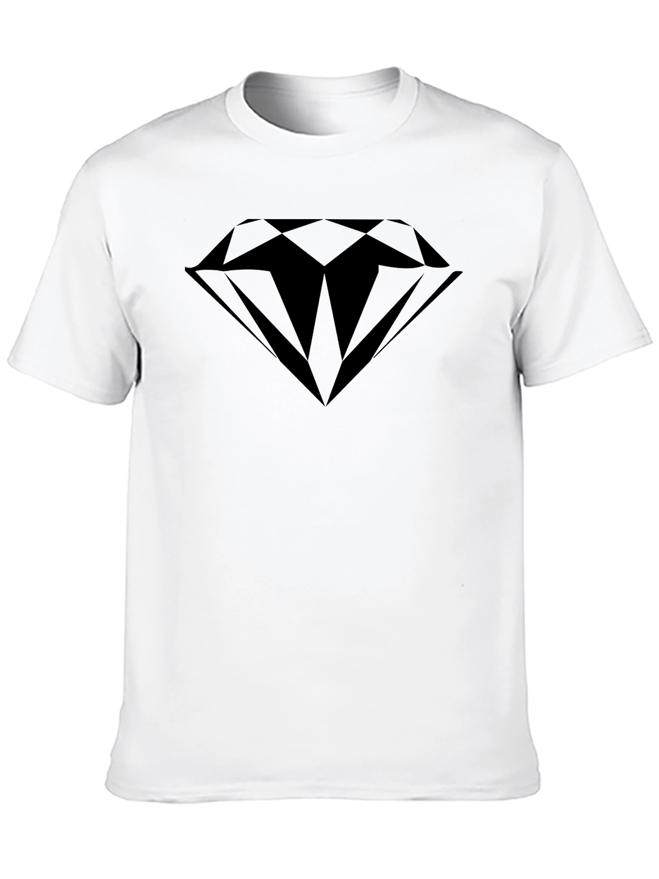 Black Diamond Graphic T-Shirt - Sleek and Modern Style
