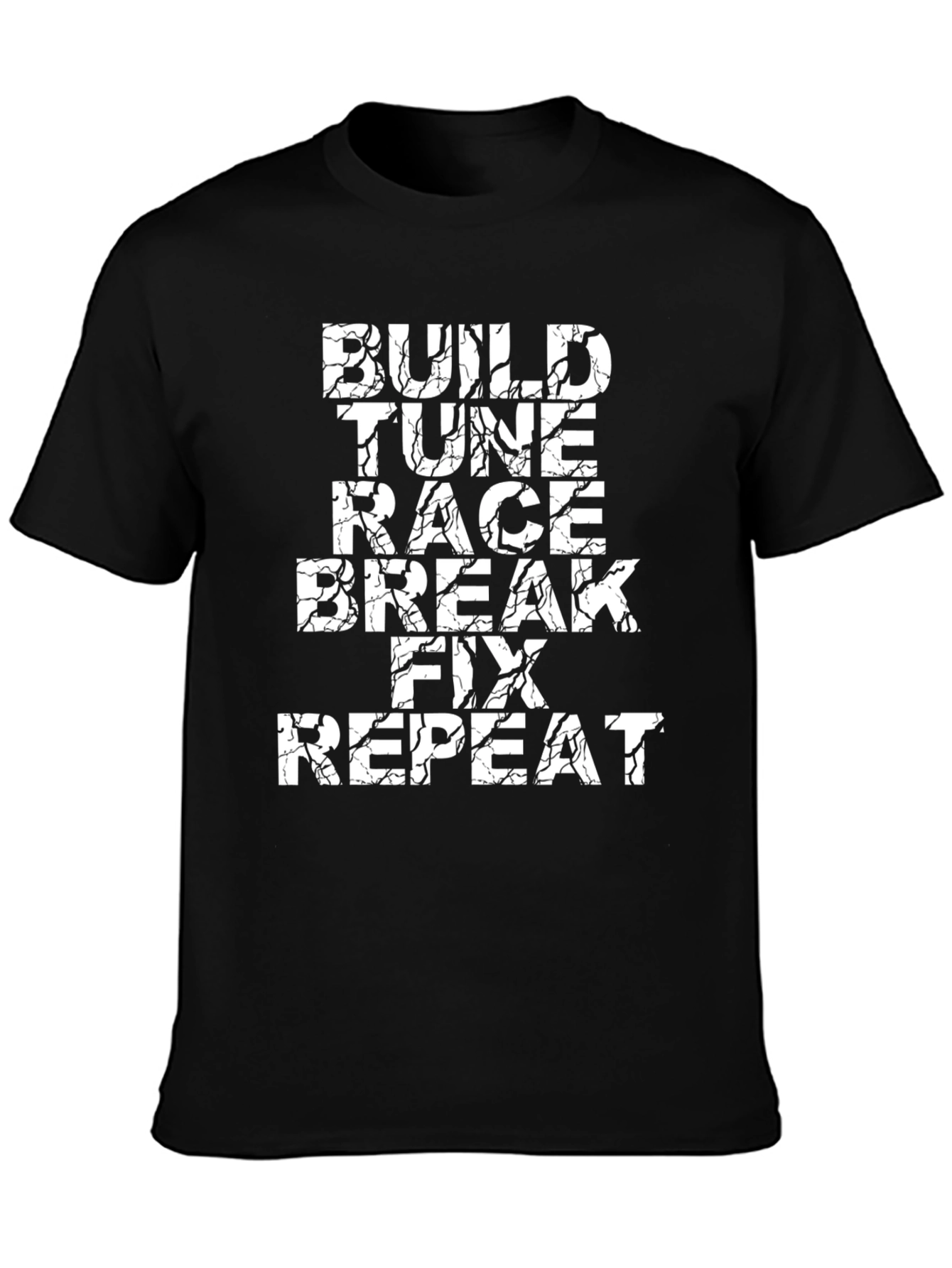 Build Tune Race Repeat Graphic Tee