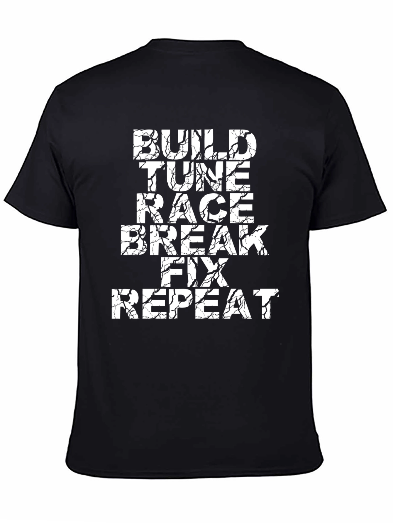 Build Tune Race Repeat Graphic Tee