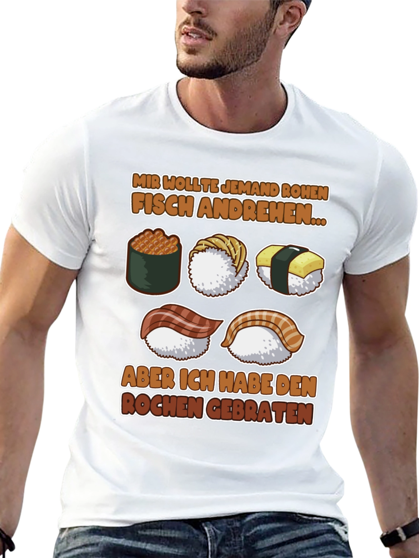 Sushi Lover T-Shirt - Funny German Saying