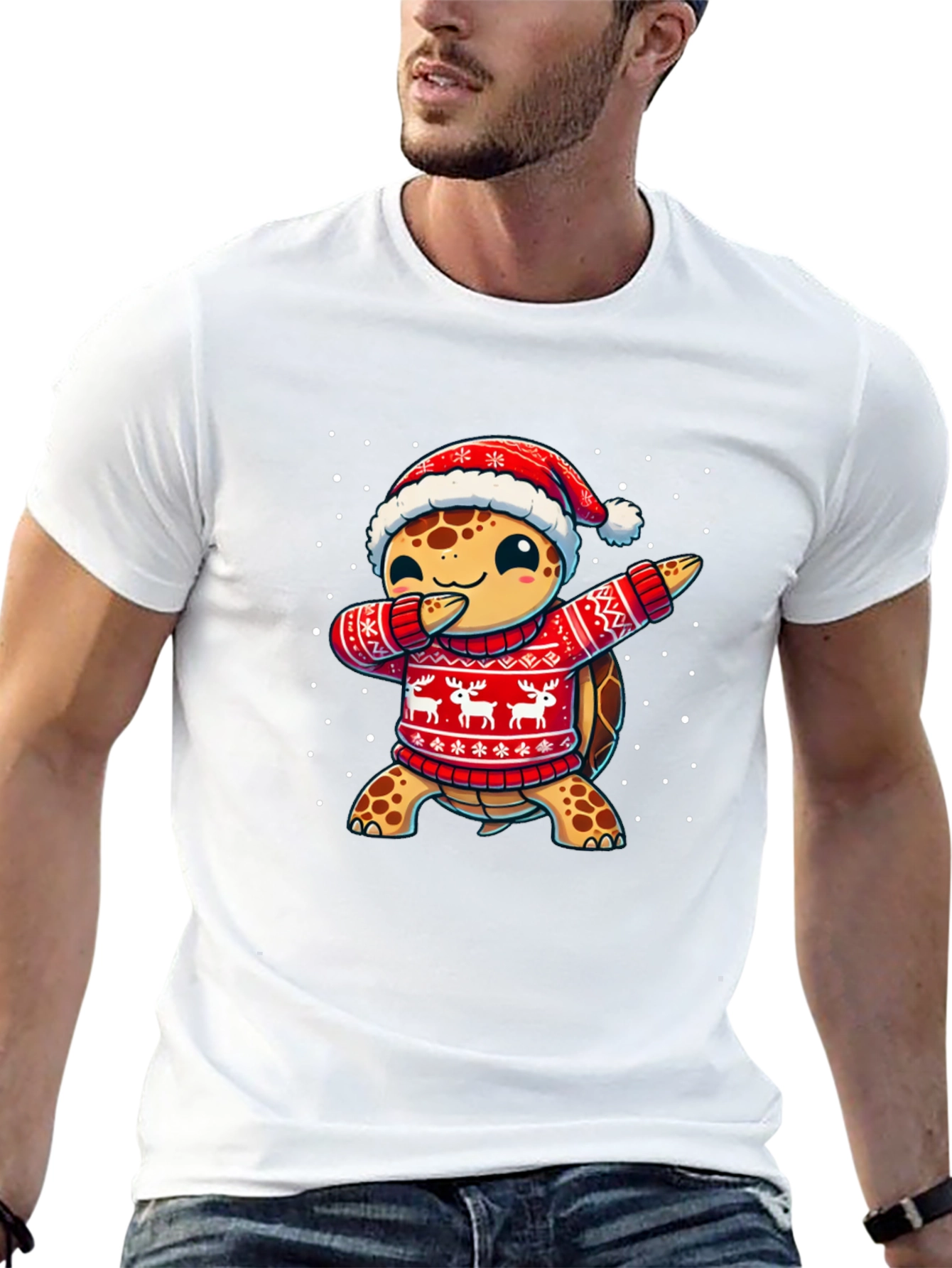 Festive Turtle Dab T-Shirt