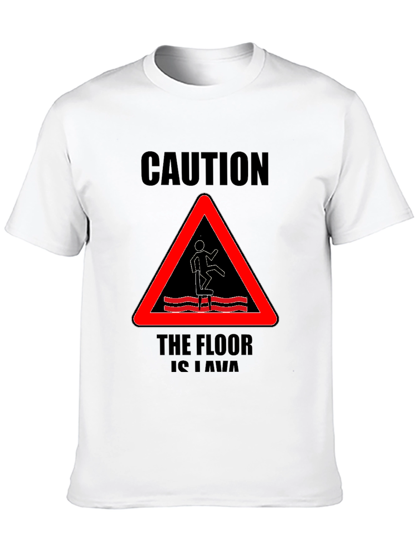 Caution The Floor Is Lava Graphic Tee
