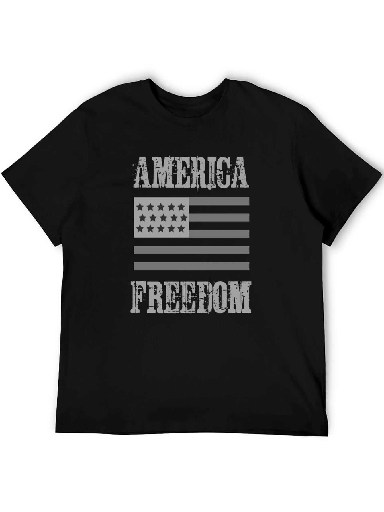 America Freedom Graphic Print T-Shirt