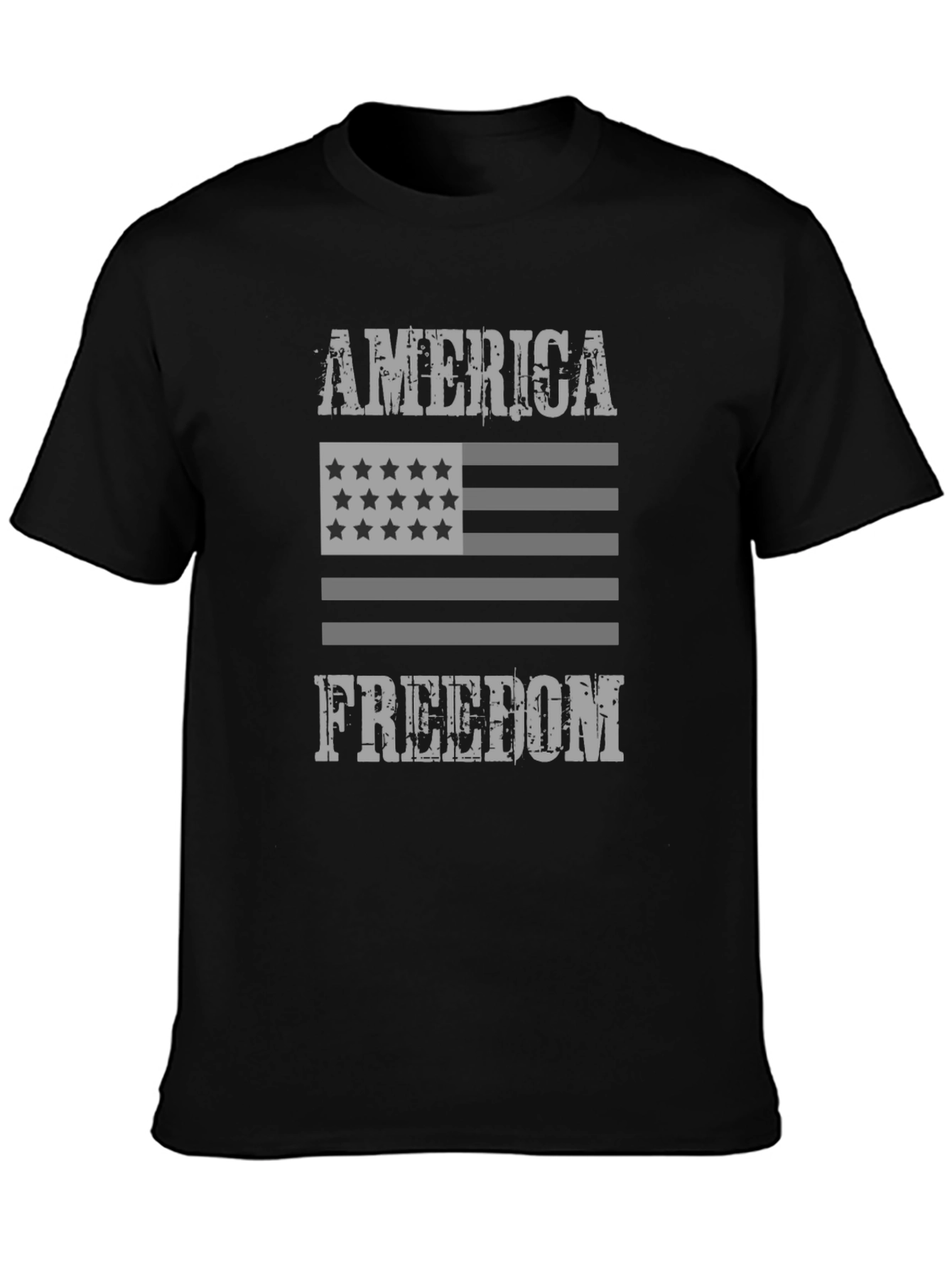 America Freedom Graphic Print T-Shirt