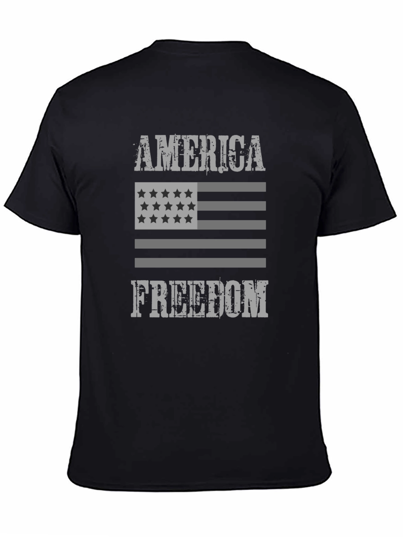 America Freedom Graphic Print T-Shirt