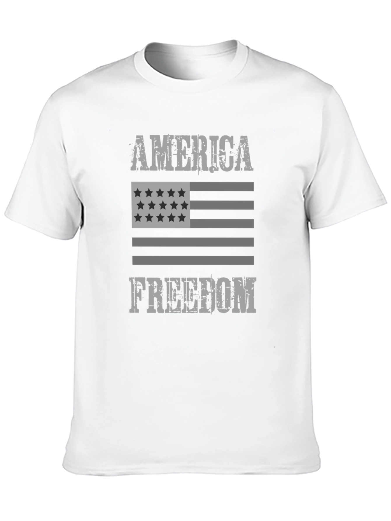 America Freedom Graphic Print T-Shirt