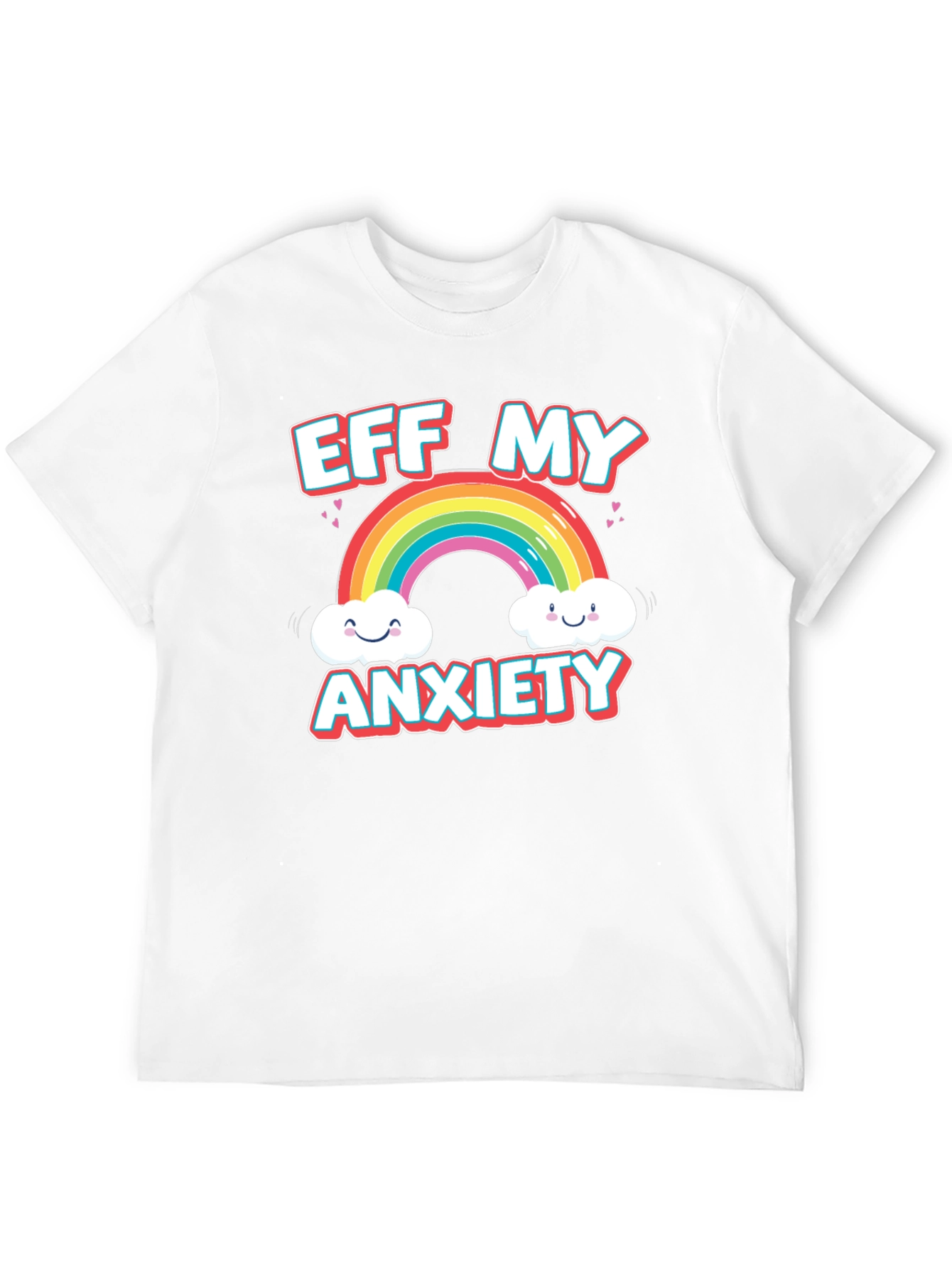 Eff My Anxiety Rainbow Graphic Tee