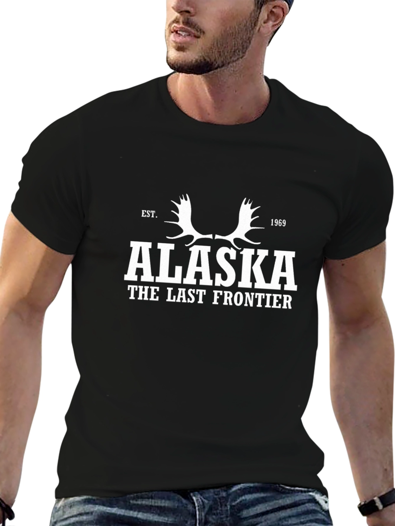 Alaska The Last Frontier Black T-Shirt