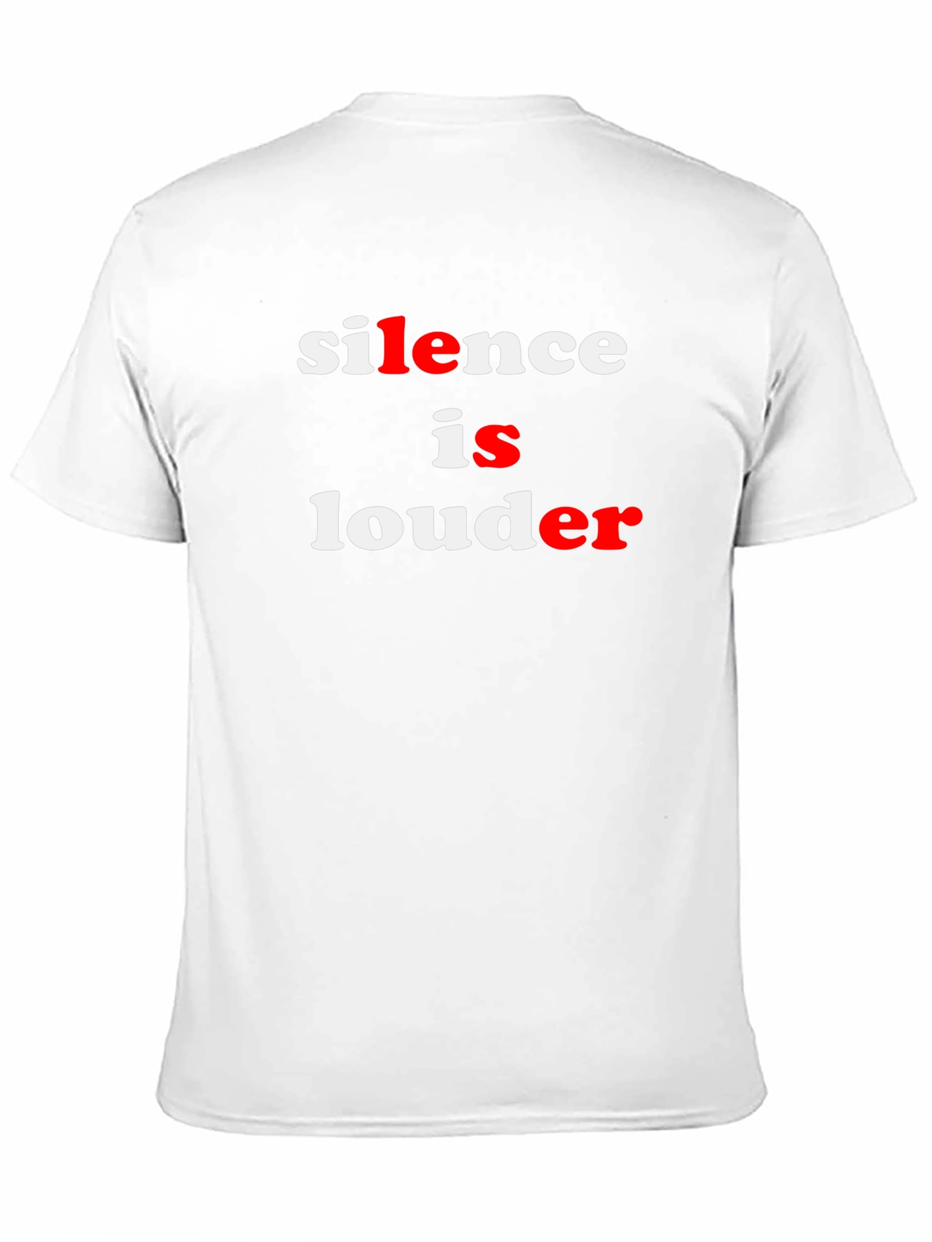 Silence is Louder Graphic Tee - Black Cotton T-Shirt
