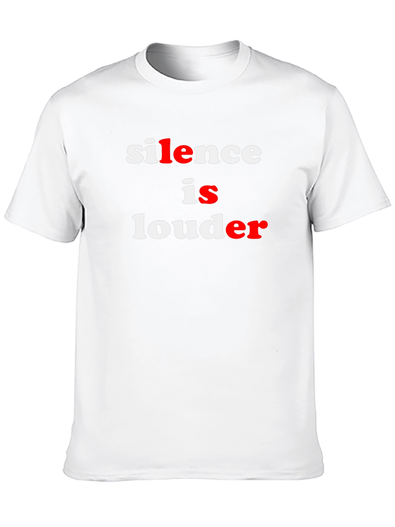 Silence is Louder Graphic Tee - Black Cotton T-Shirt