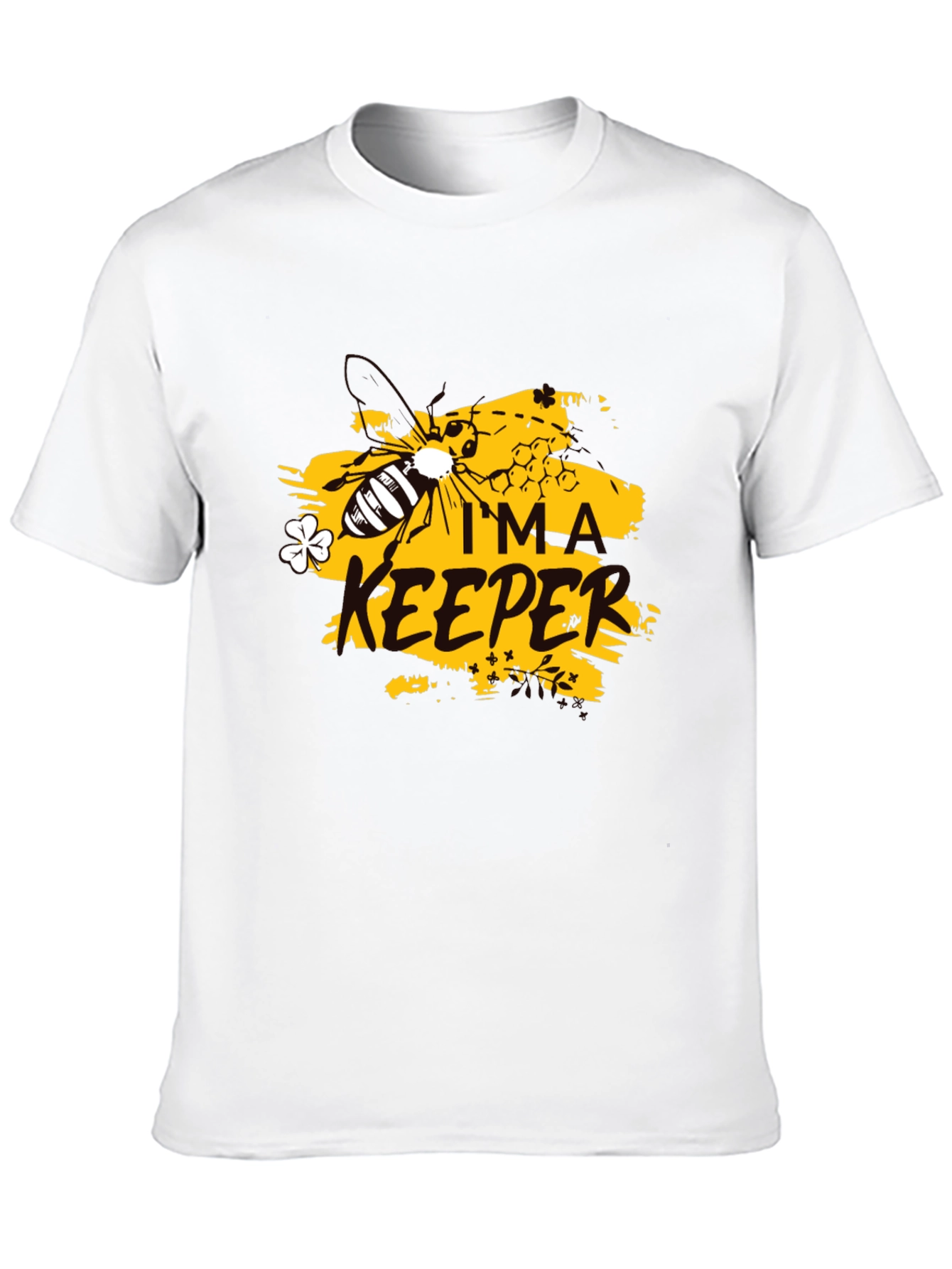 Im A Keeper Graphic Tee - Black Cotton T-Shirt