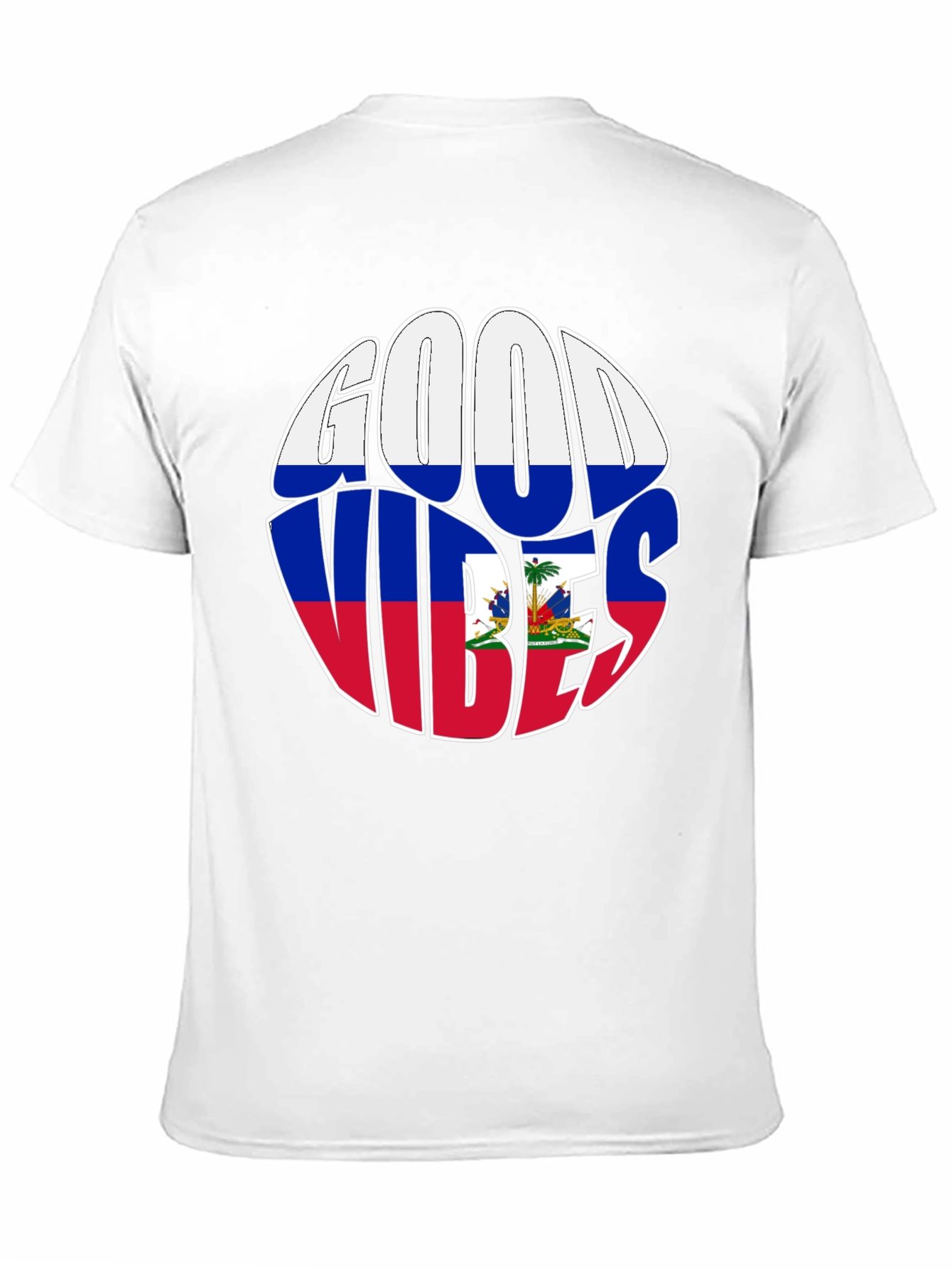 Haiti Flag Good Vibes T-Shirt