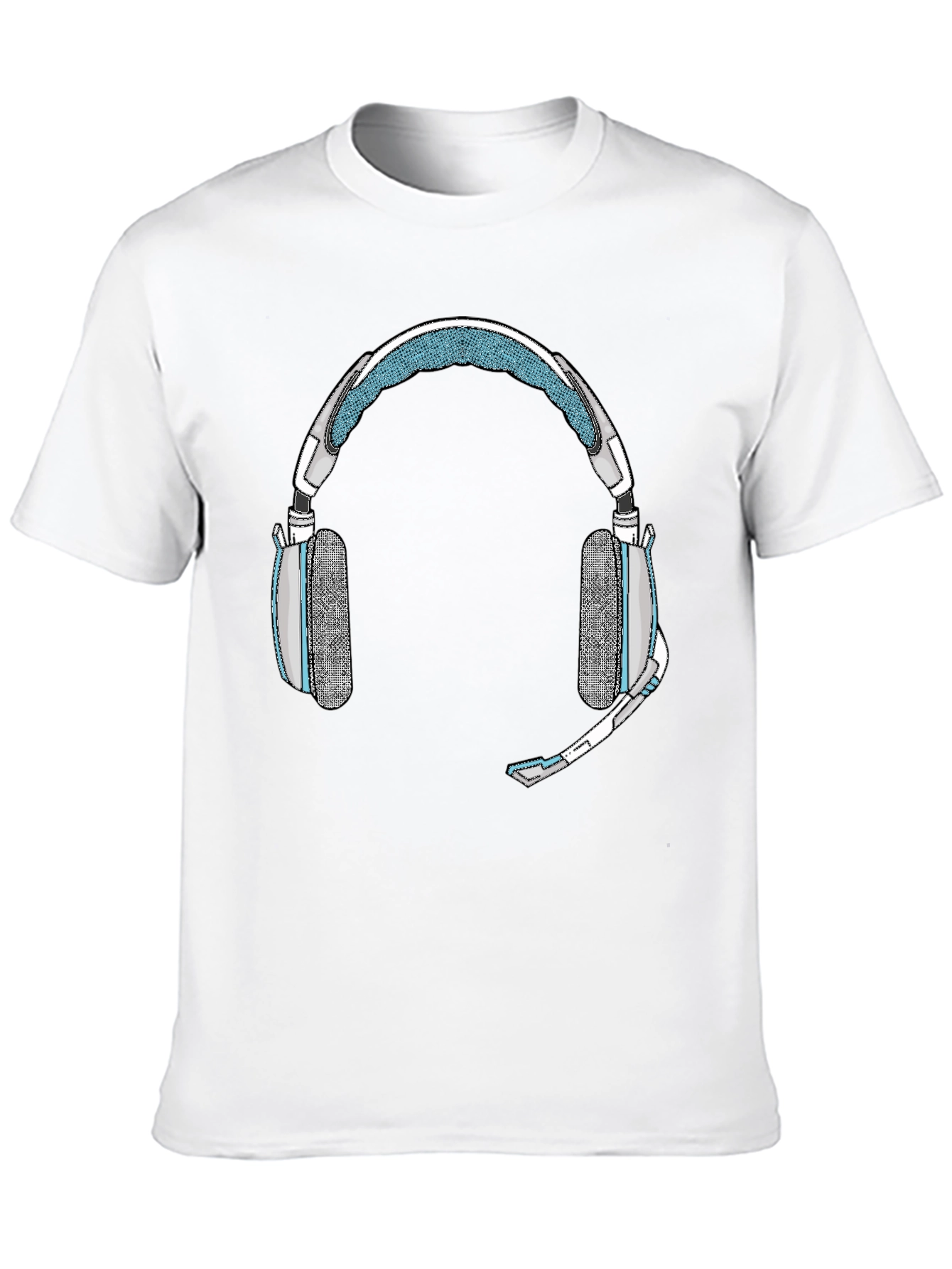 Gaming Headset Graphic Tee - Gamer Style Shirt