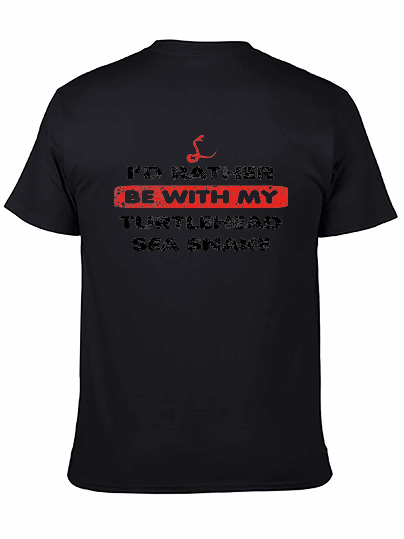 Turtlehead Sea Snake T-Shirt Funny Graphic Tee