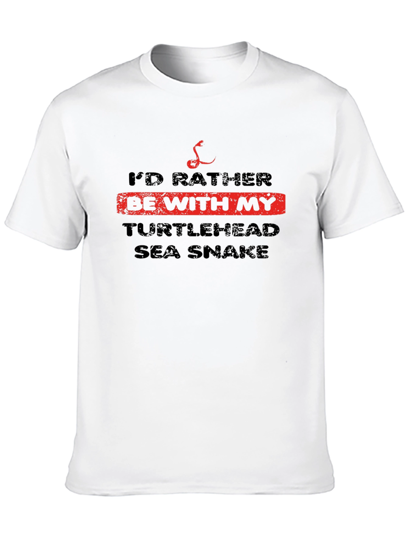 Turtlehead Sea Snake T-Shirt Funny Graphic Tee
