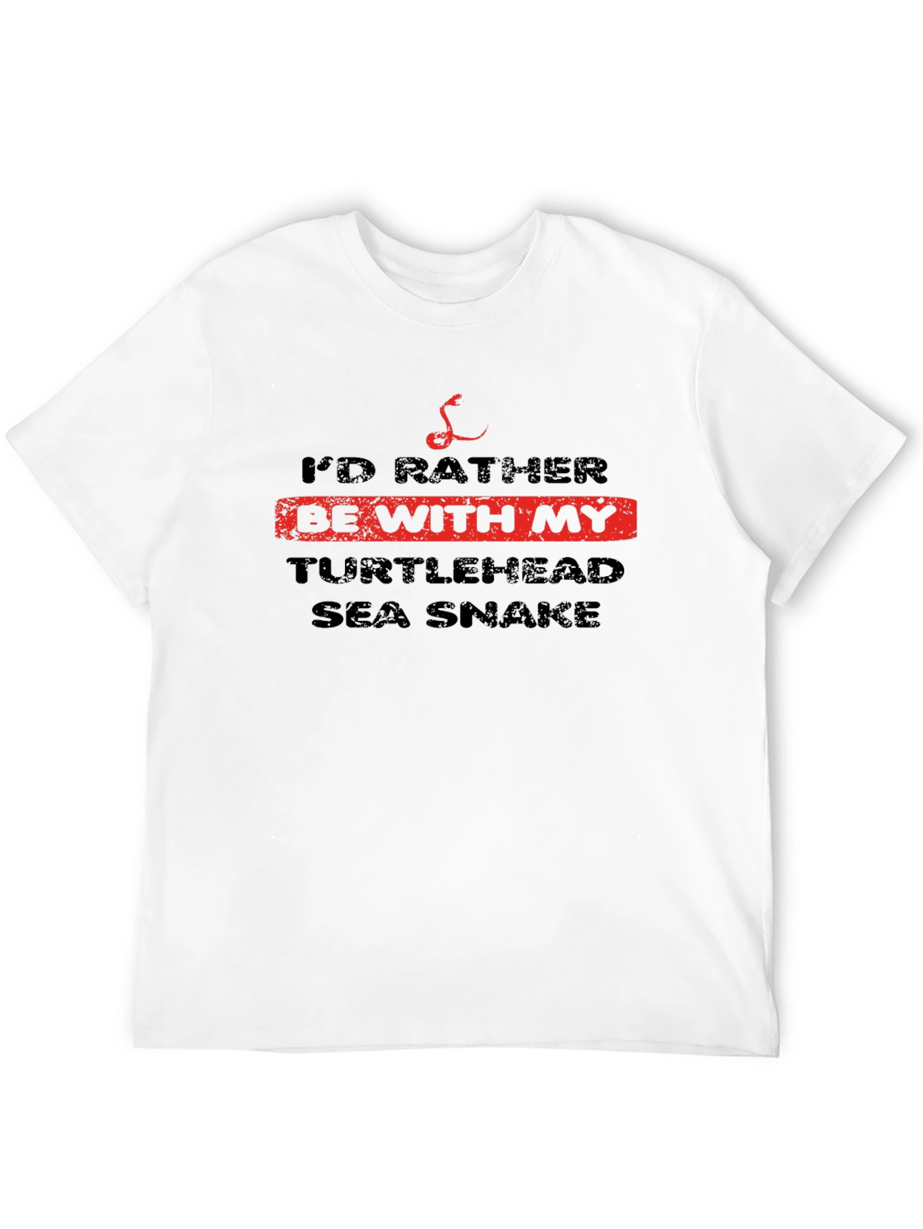 Turtlehead Sea Snake T-Shirt Funny Graphic Tee