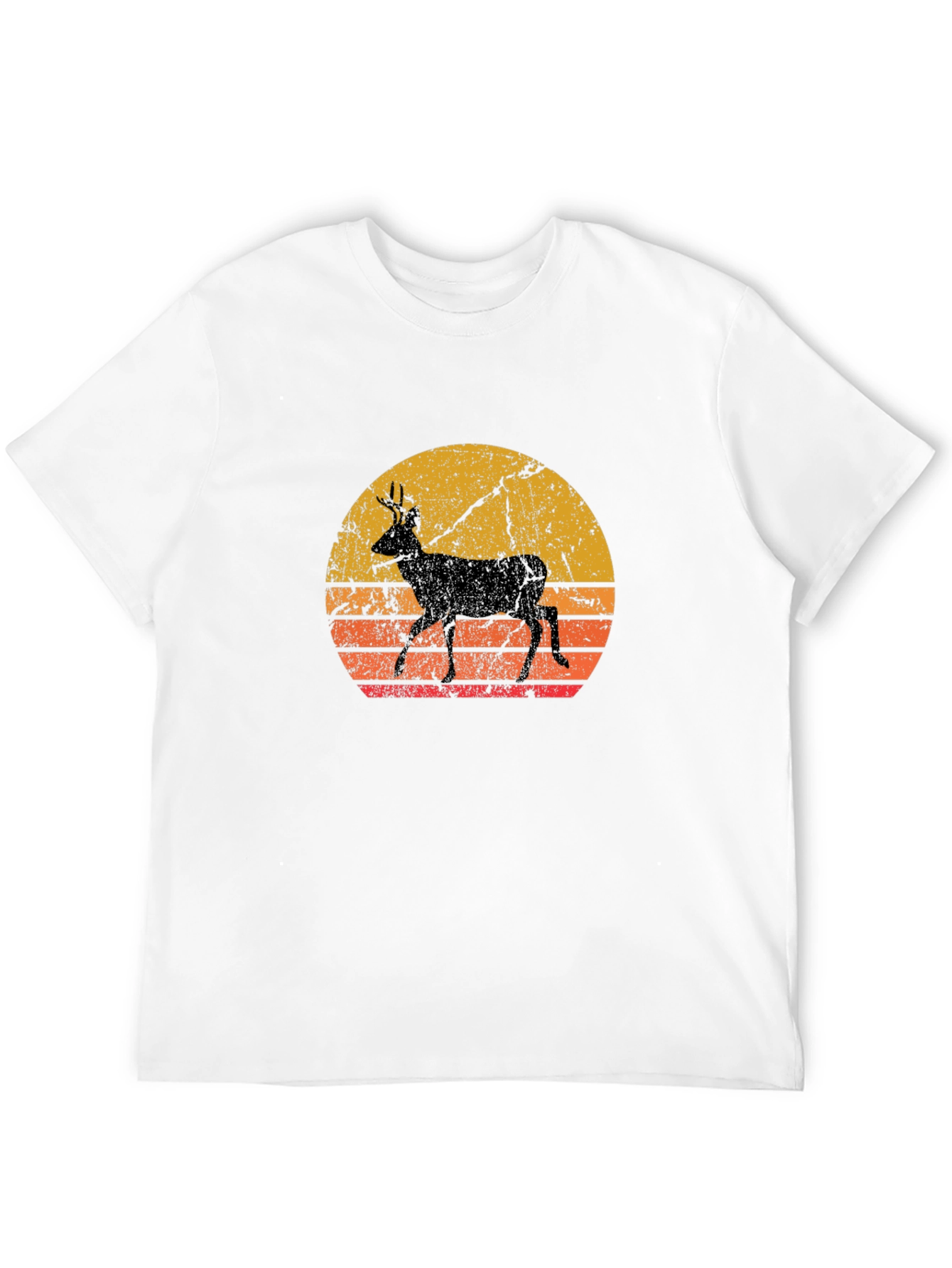Retro Deer Silhouette T-Shirt
