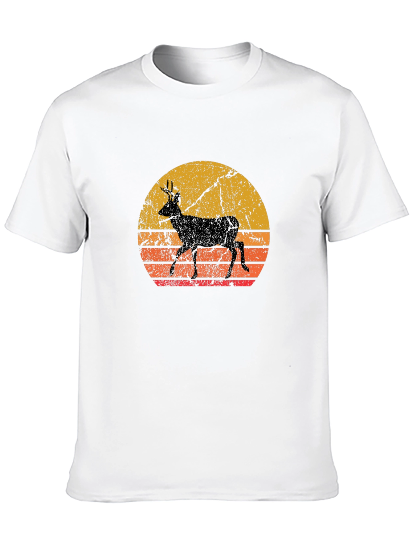 Retro Deer Silhouette T-Shirt