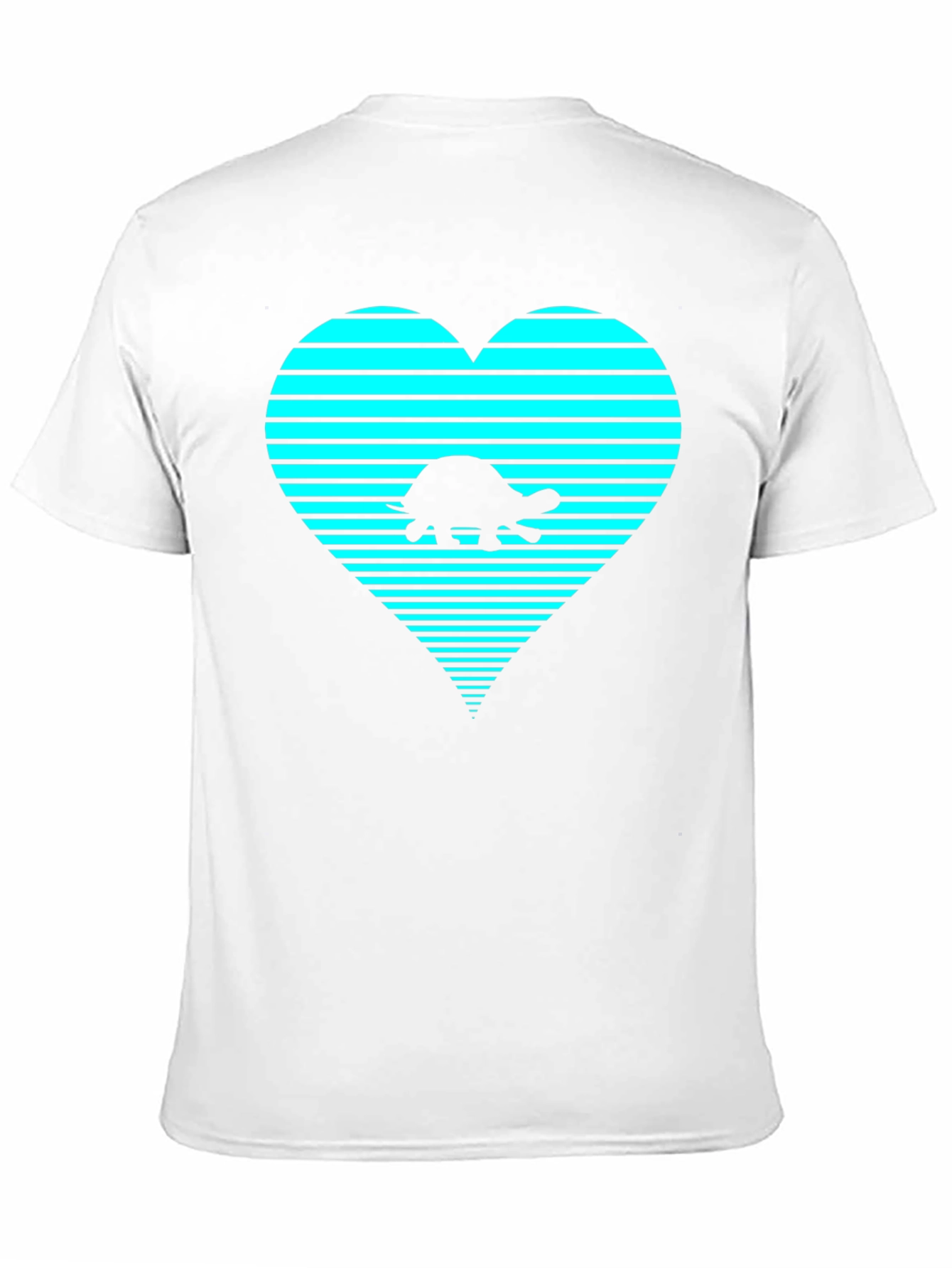 Turtle Heart Graphic T-Shirt - Black