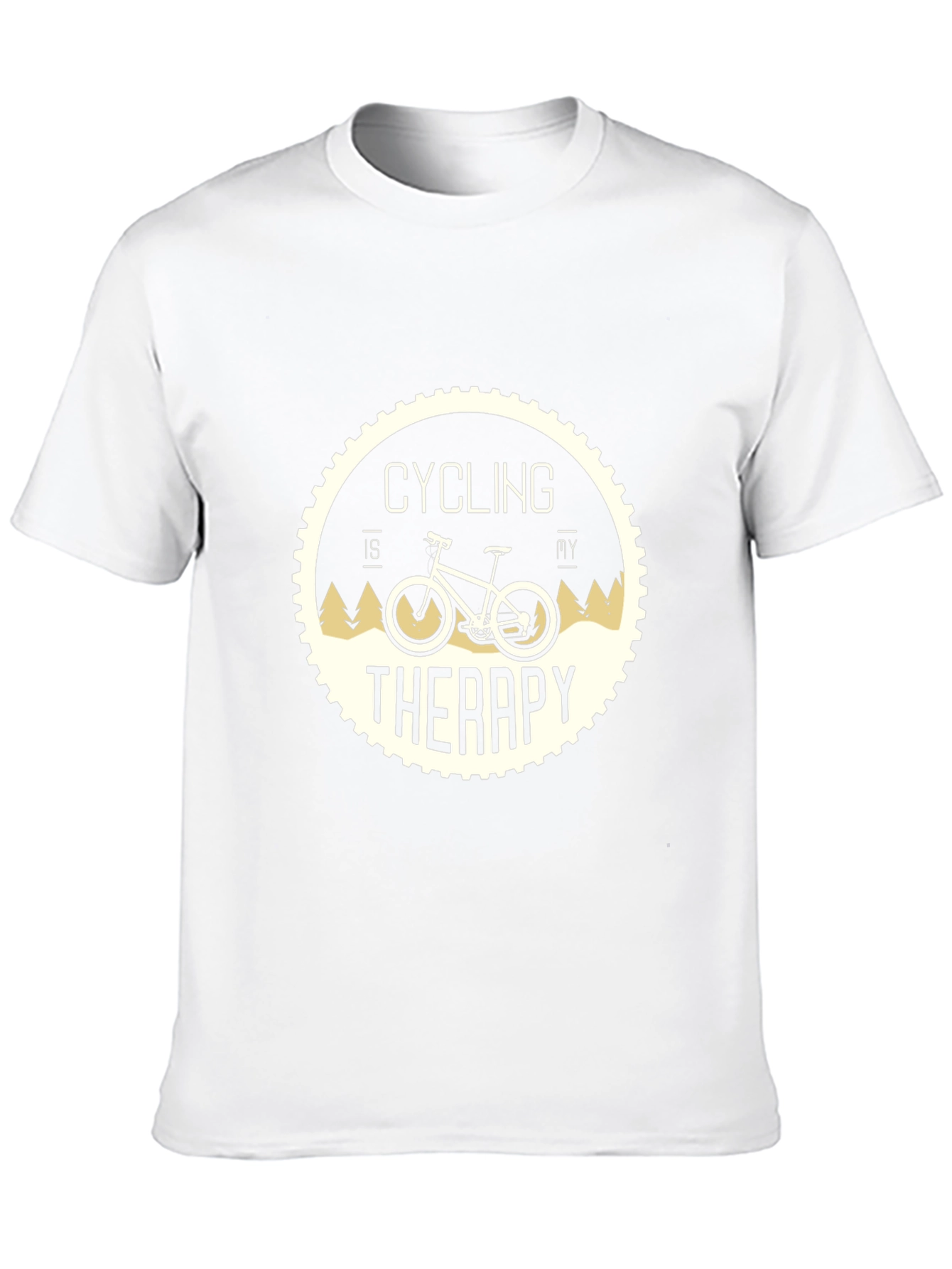 Cycling Therapy T-Shirt: Black Relaxed Fit