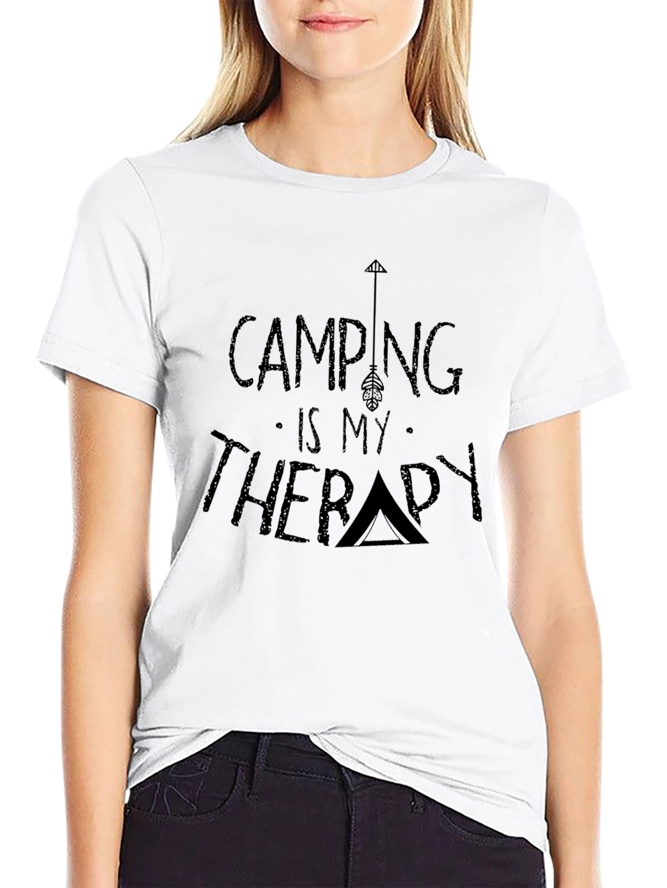 Camping is My Therapy Graphic T-Shirt
