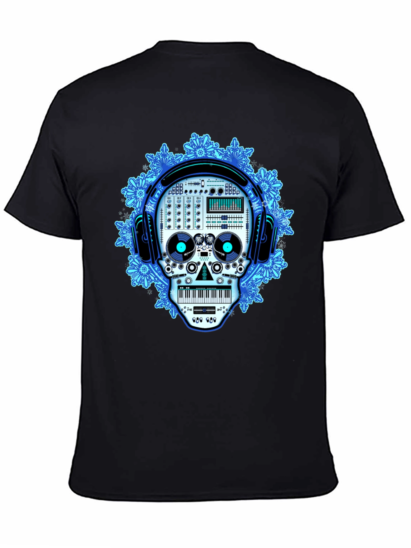DJ Skull Graphic Tee - EDM Music Lover Shirt