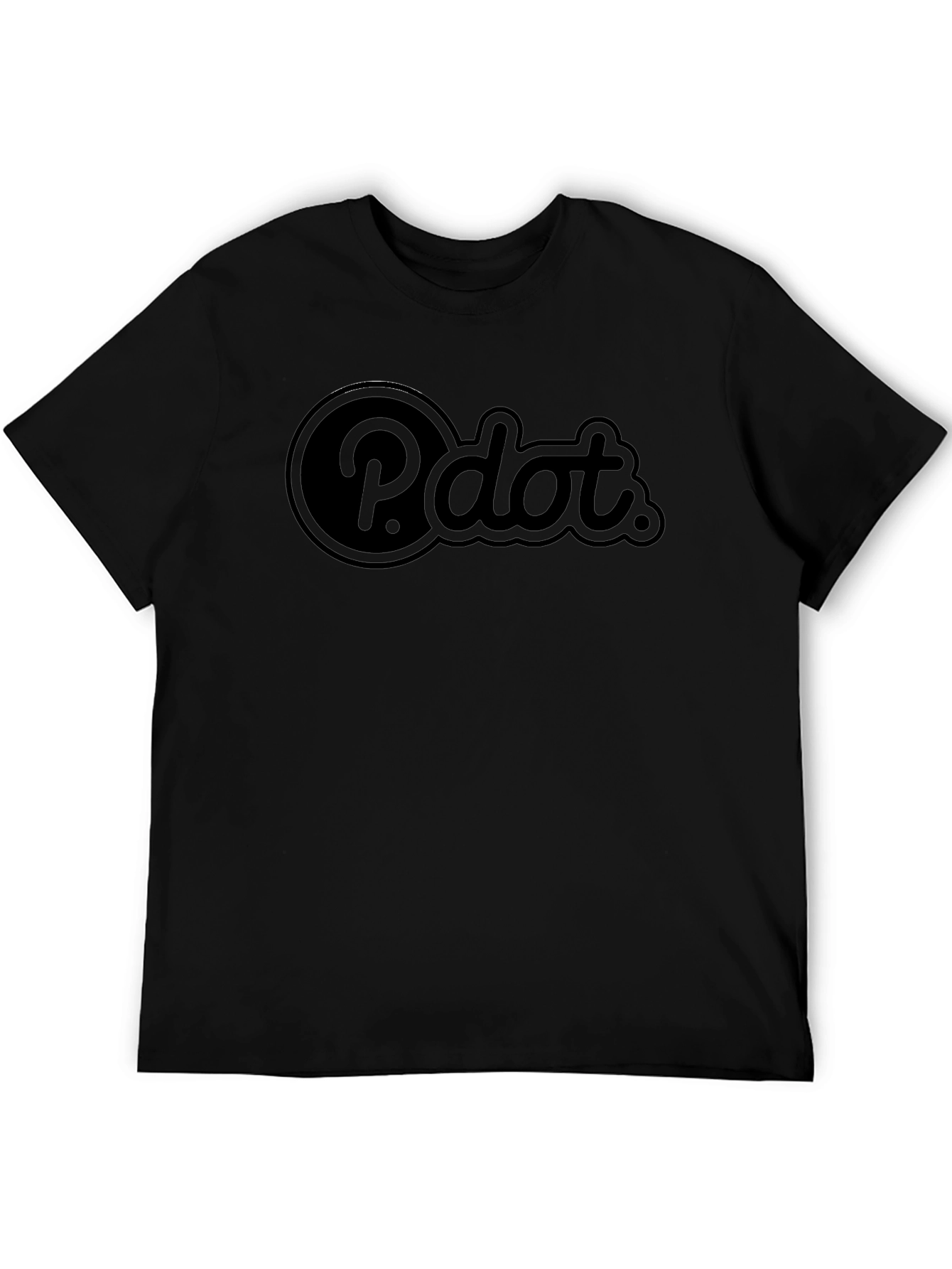P.dot. Black Graphic Tee - Cool Casual Style