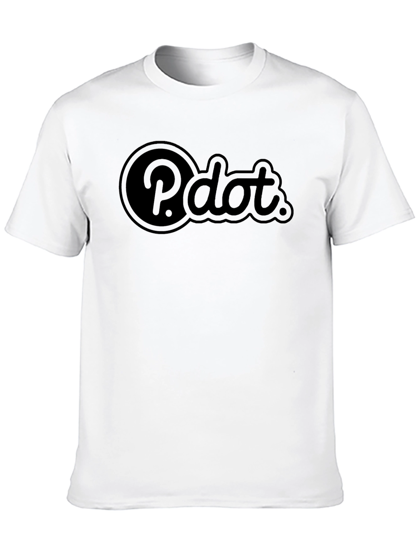 P.dot. Black Graphic Tee - Cool Casual Style
