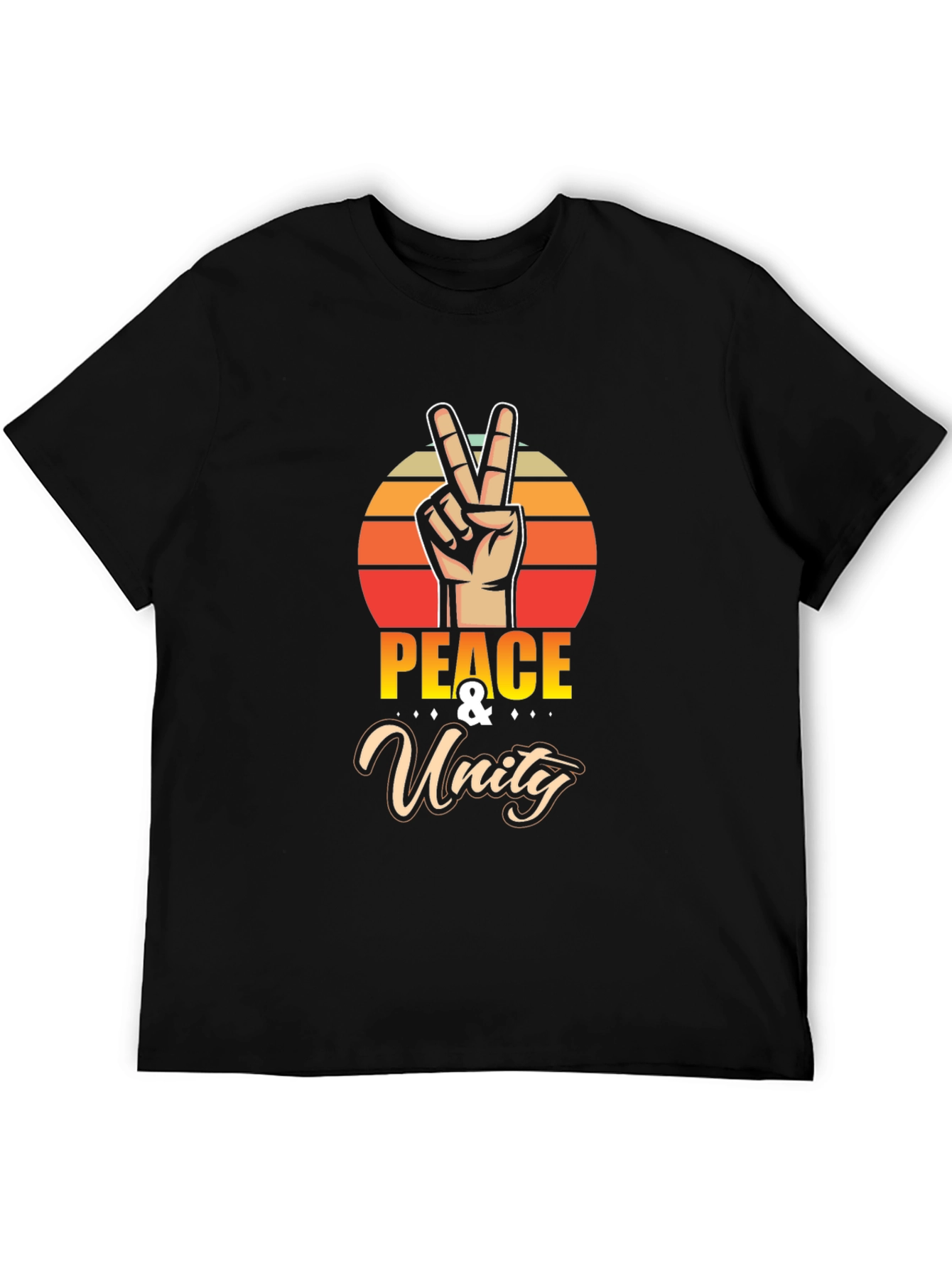 Peace & Unity Graphic Tee - Retro Vibe