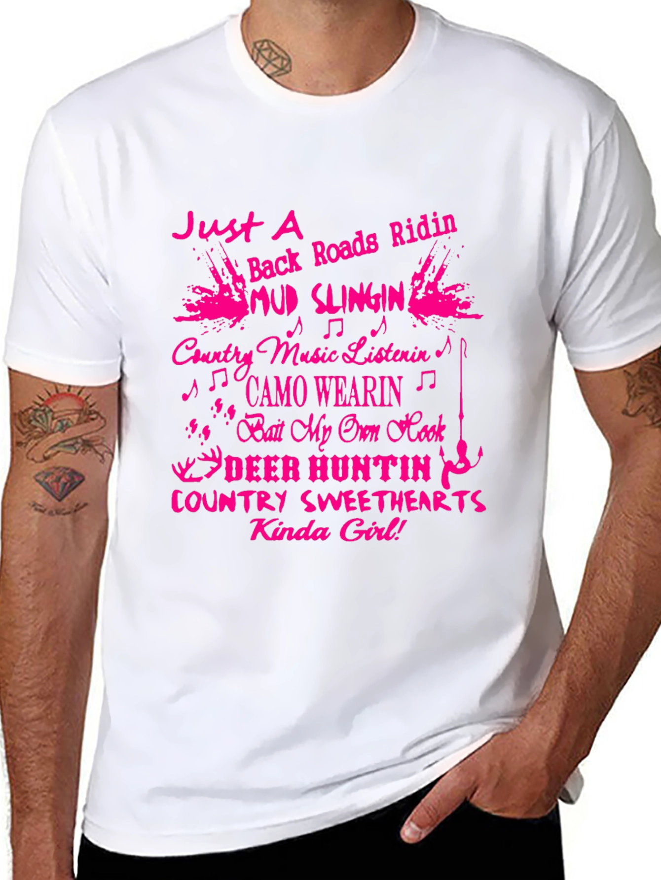 Country Girl T-Shirt: Mud Slingin & Deer Huntin