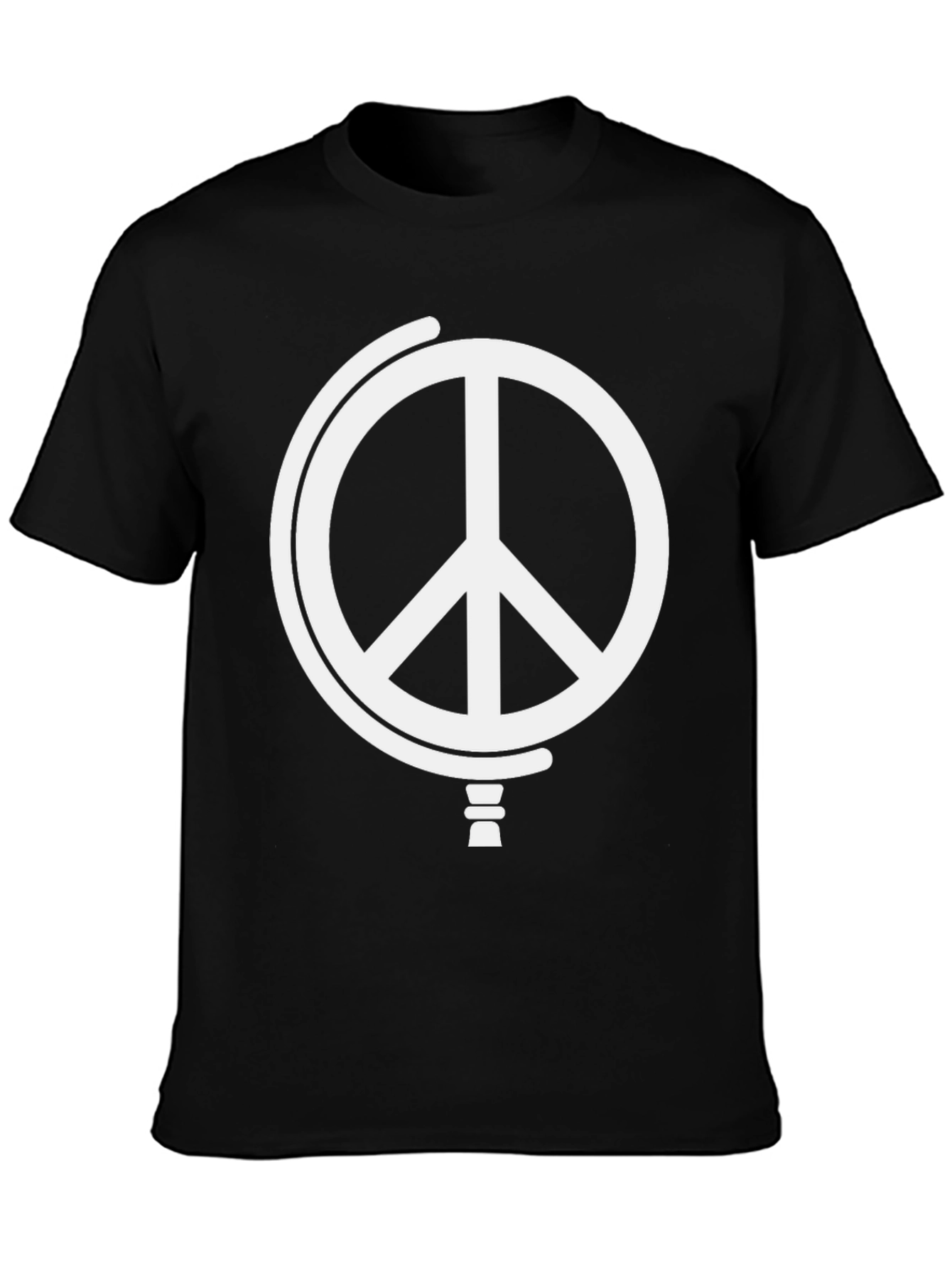 Peace Globe Graphic T-Shirt - Black