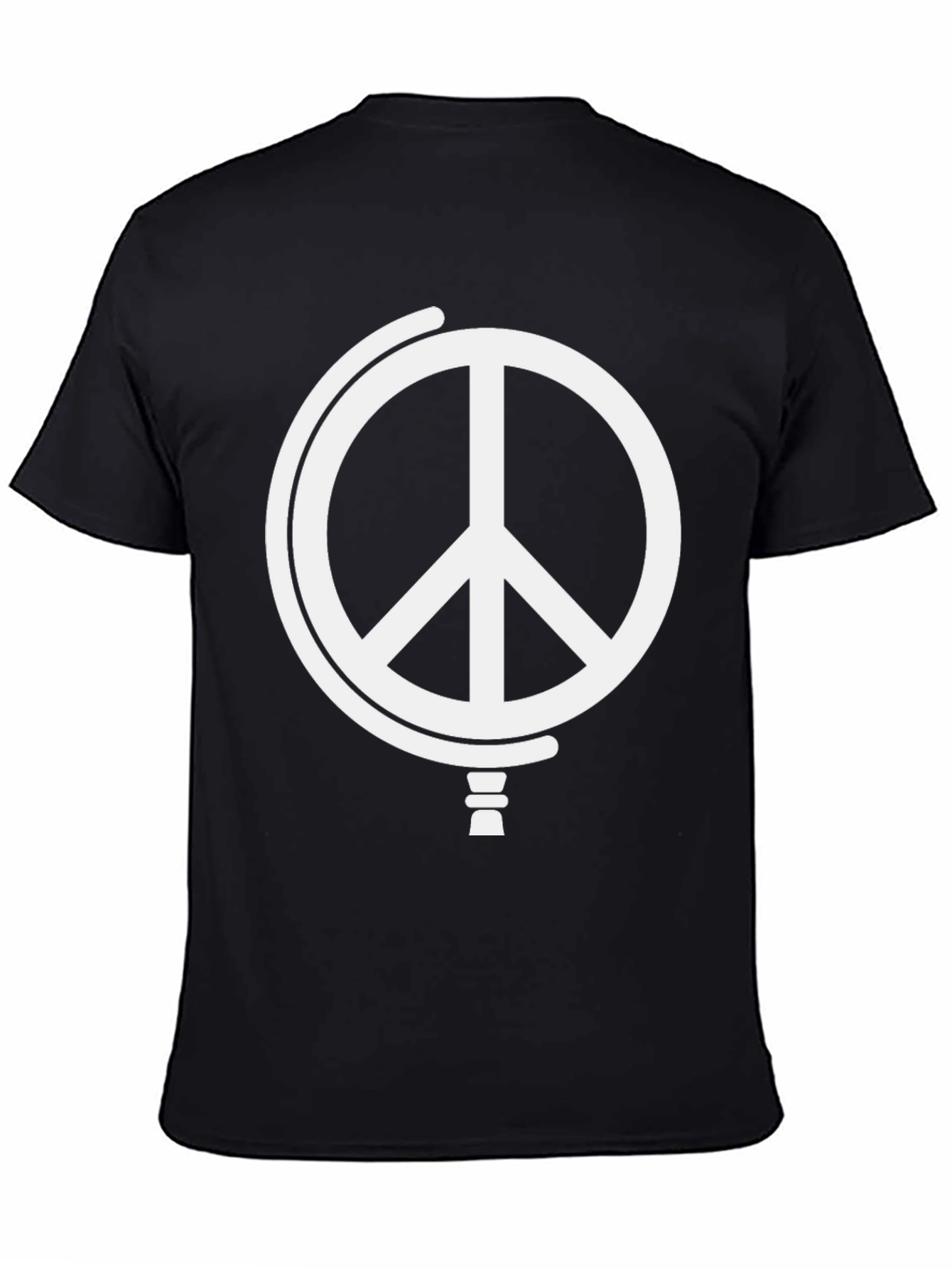 Peace Globe Graphic T-Shirt - Black