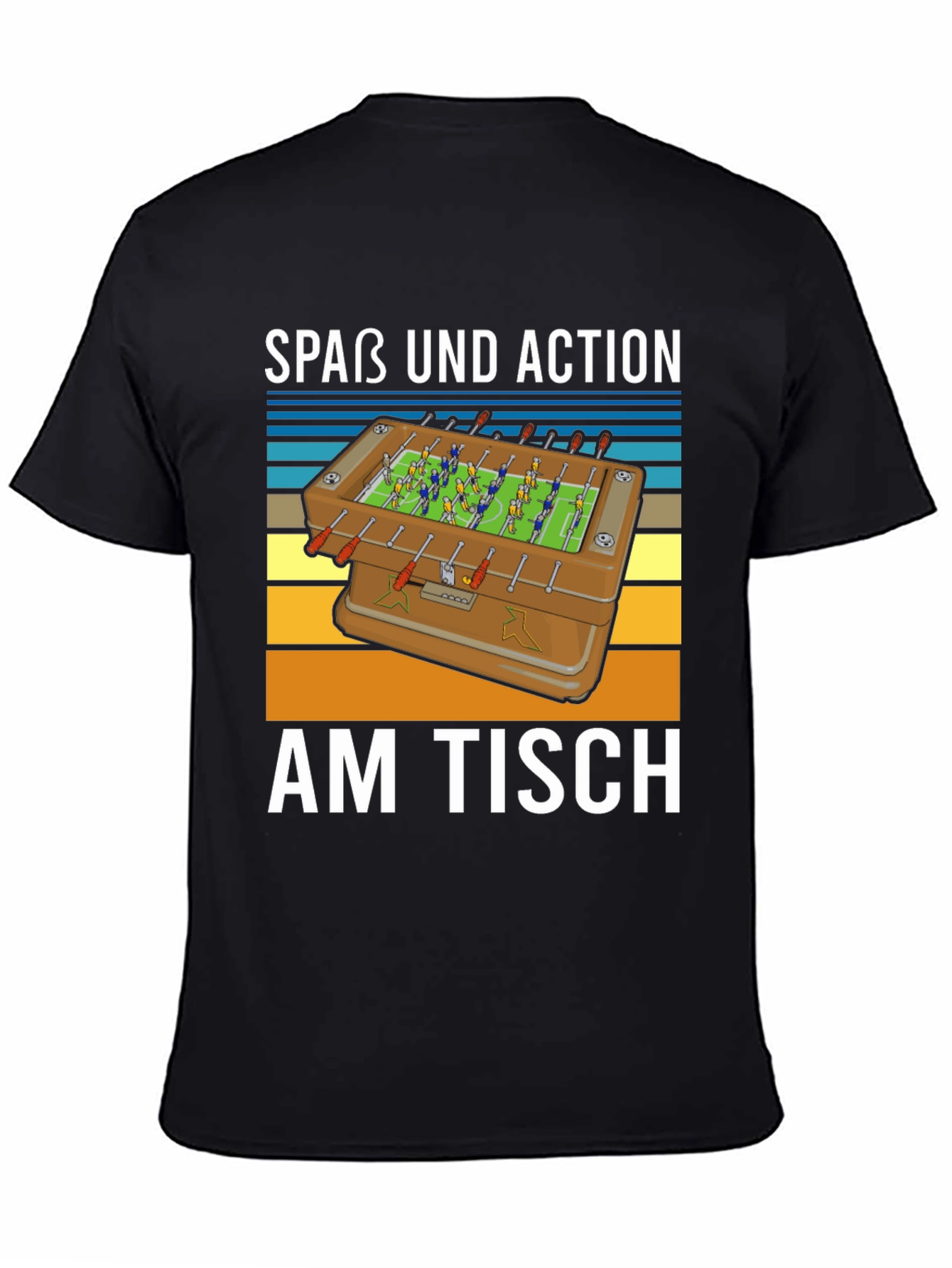 Fun Foosball Table T-Shirt - Action on the Table!