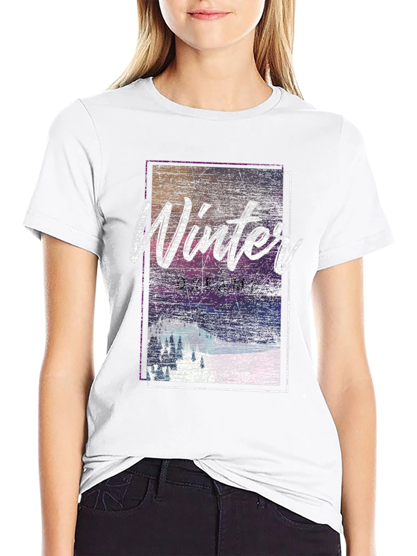 Winter Dreams Graphic Tee - Soft Cotton Blend