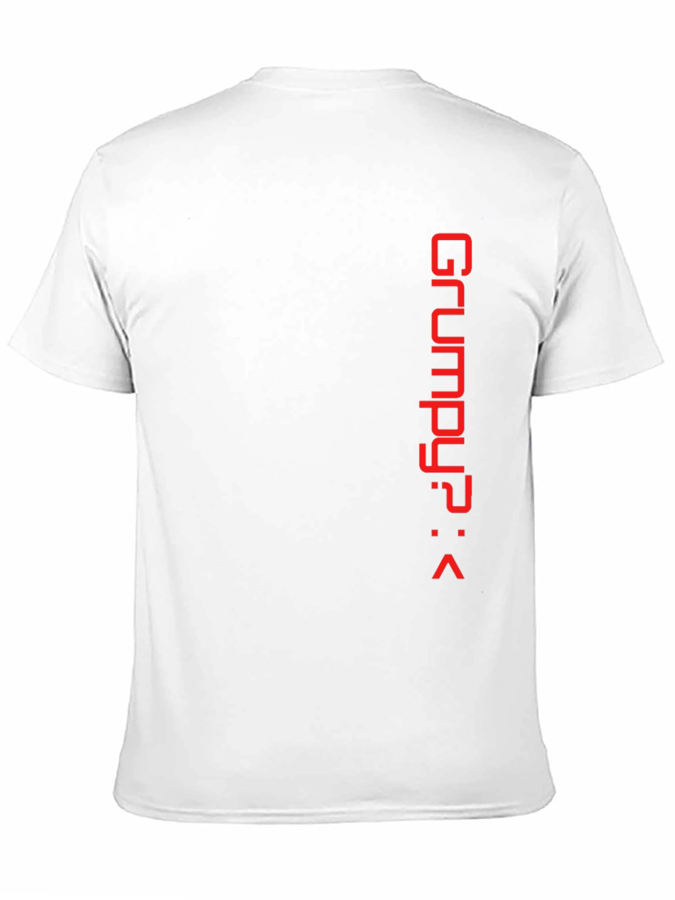 Grumpy? Red Print Black Tee