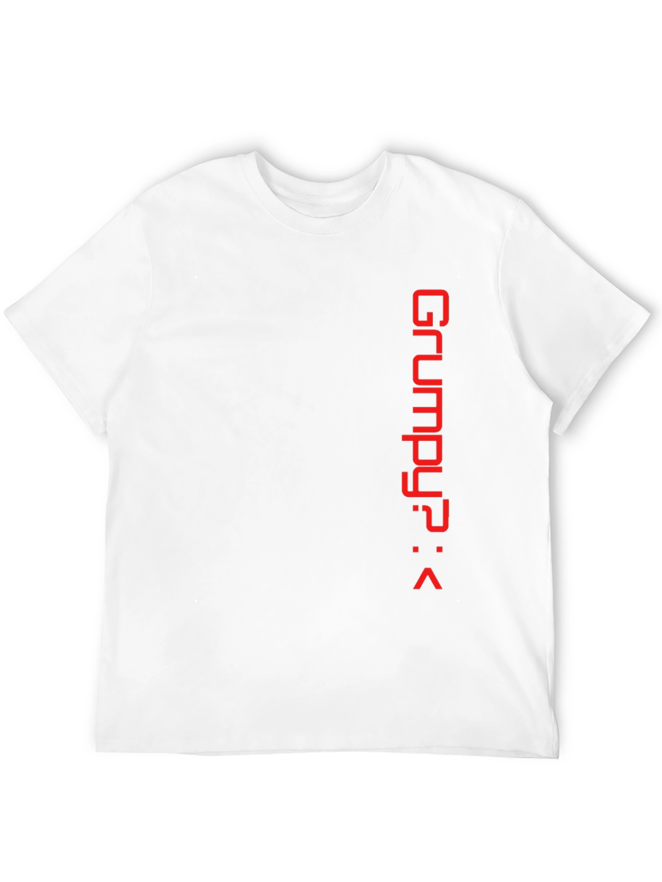 Grumpy? Red Print Black Tee