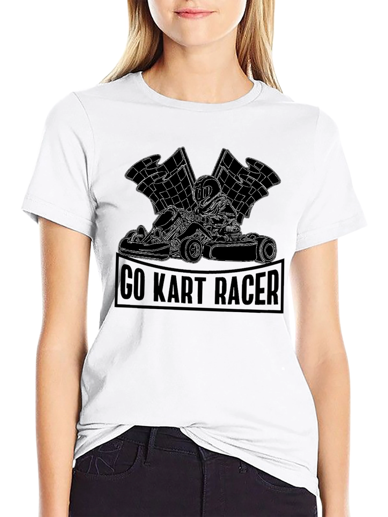 Go Kart Racer Graphic Tee - Black