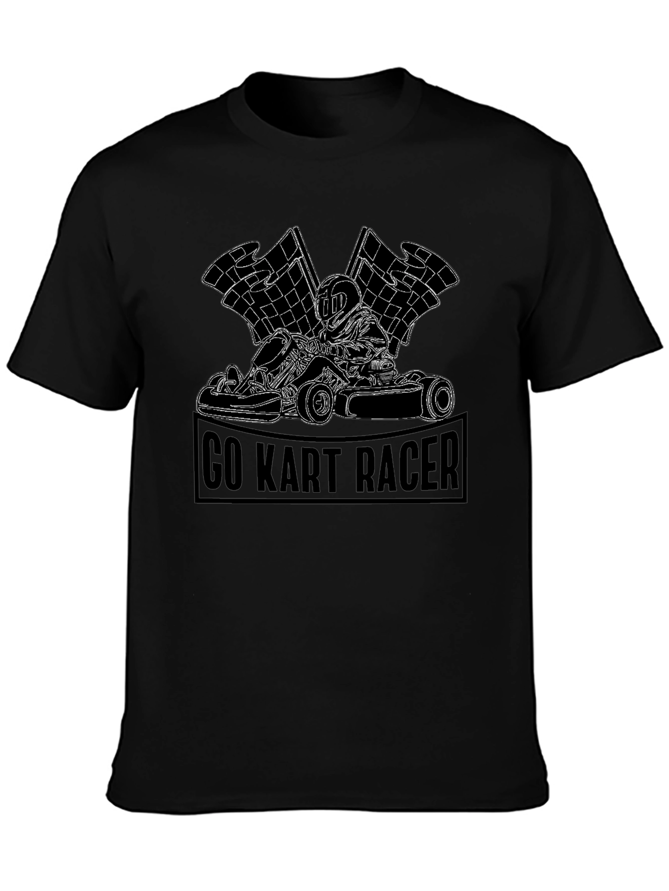 Go Kart Racer Graphic Tee - Black