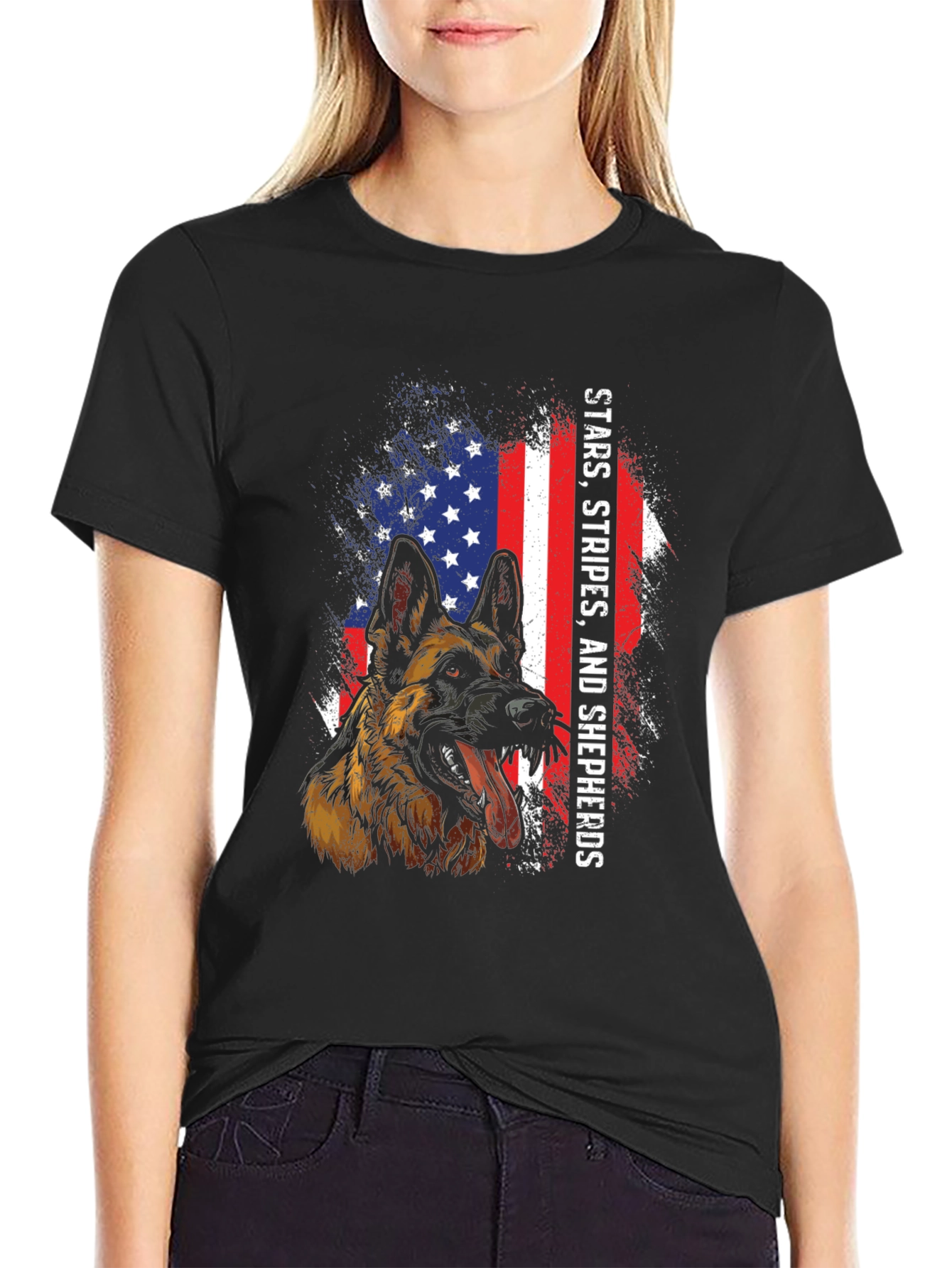Stars Stripes and Shepherds T-Shirt