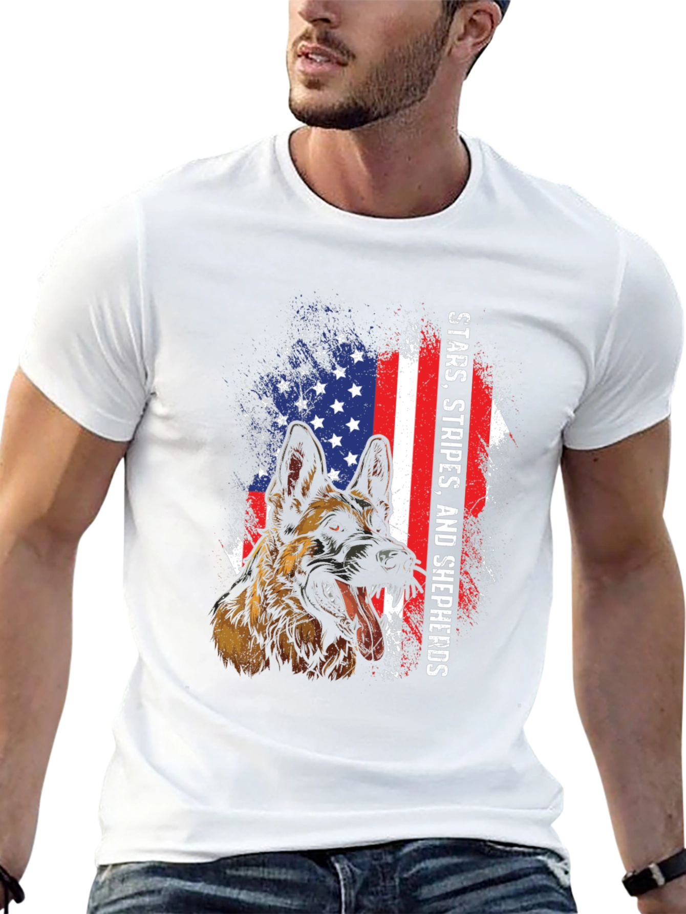 Stars Stripes and Shepherds T-Shirt