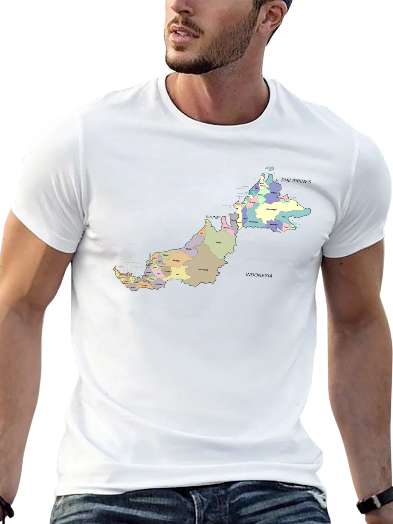 Malaysia Map T-Shirt - Geography Tee