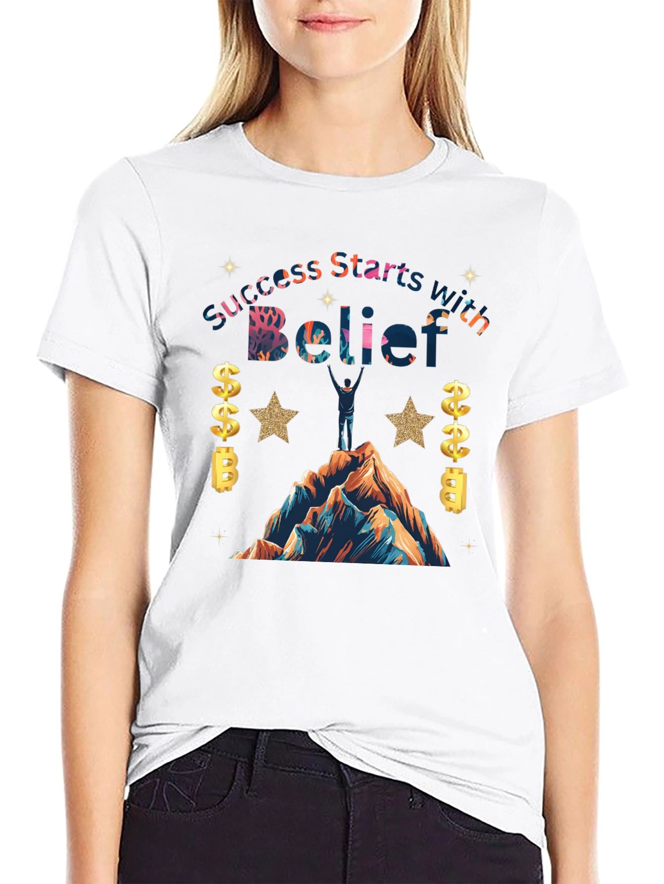 Believe in Success Graphic Tee - Inspirational T-Shirt