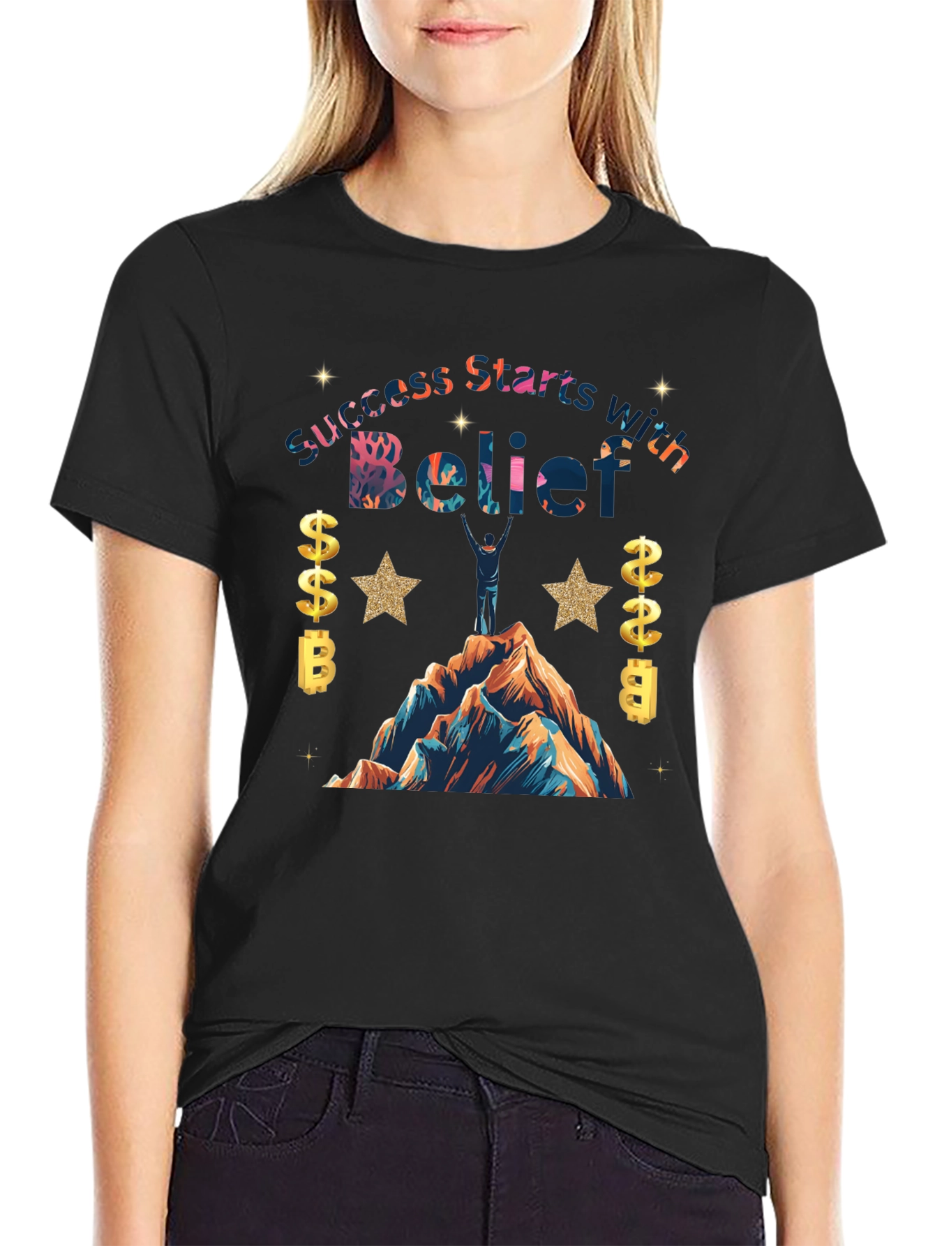 Believe in Success Graphic Tee - Inspirational T-Shirt