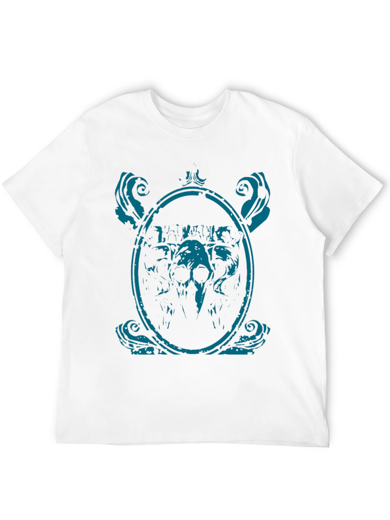 Skull Framed Graphic Tee - Mens Black T-Shirt