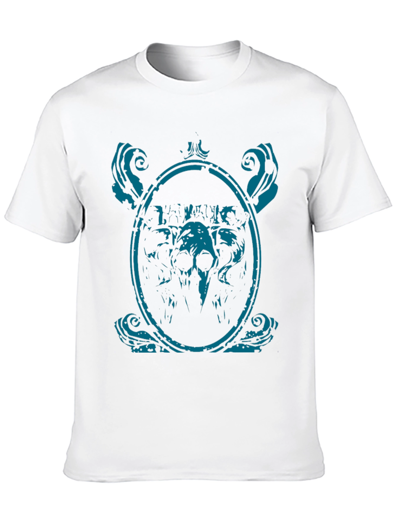 Skull Framed Graphic Tee - Mens Black T-Shirt