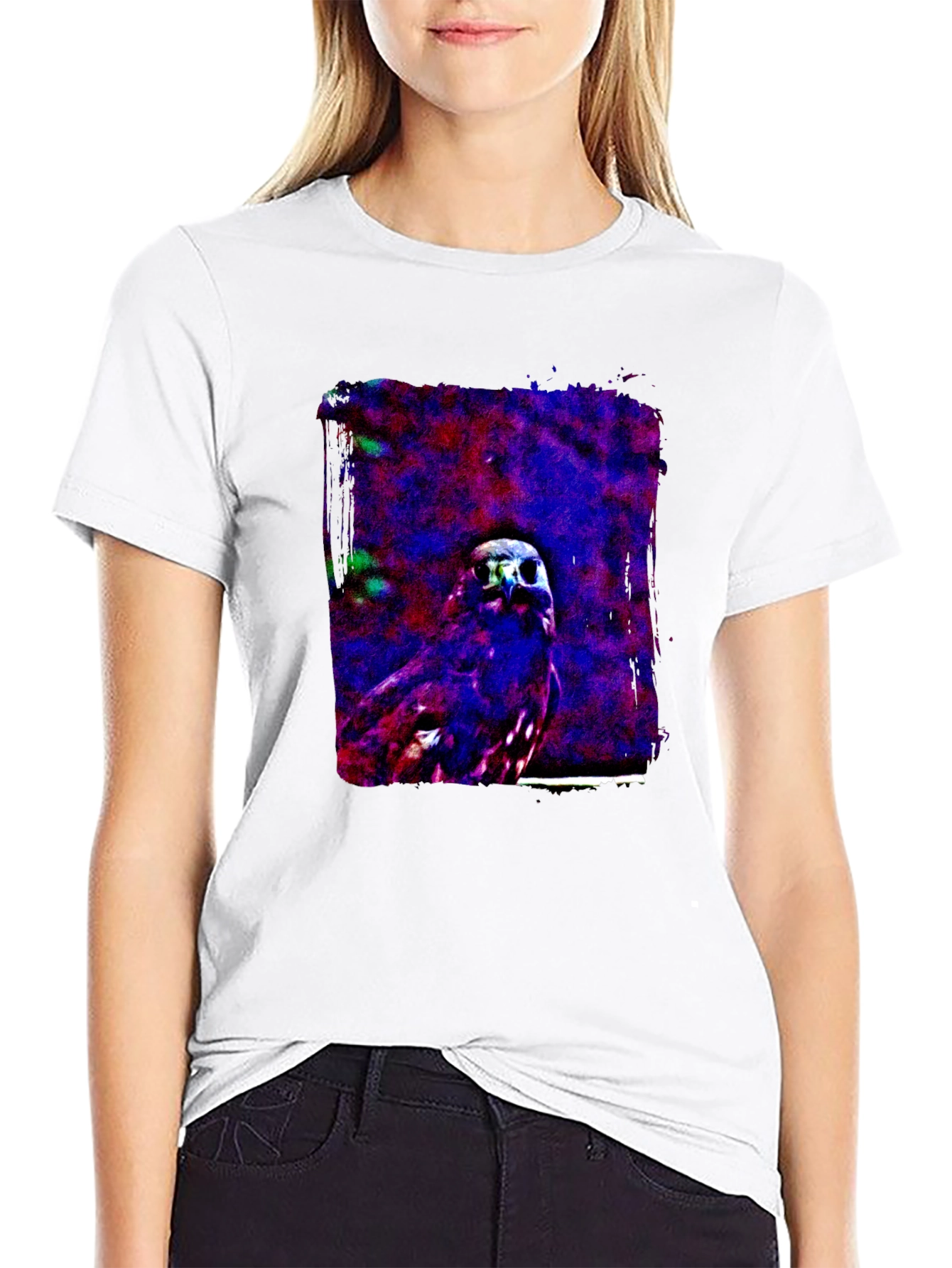 Artistic Bird Graphic Tee